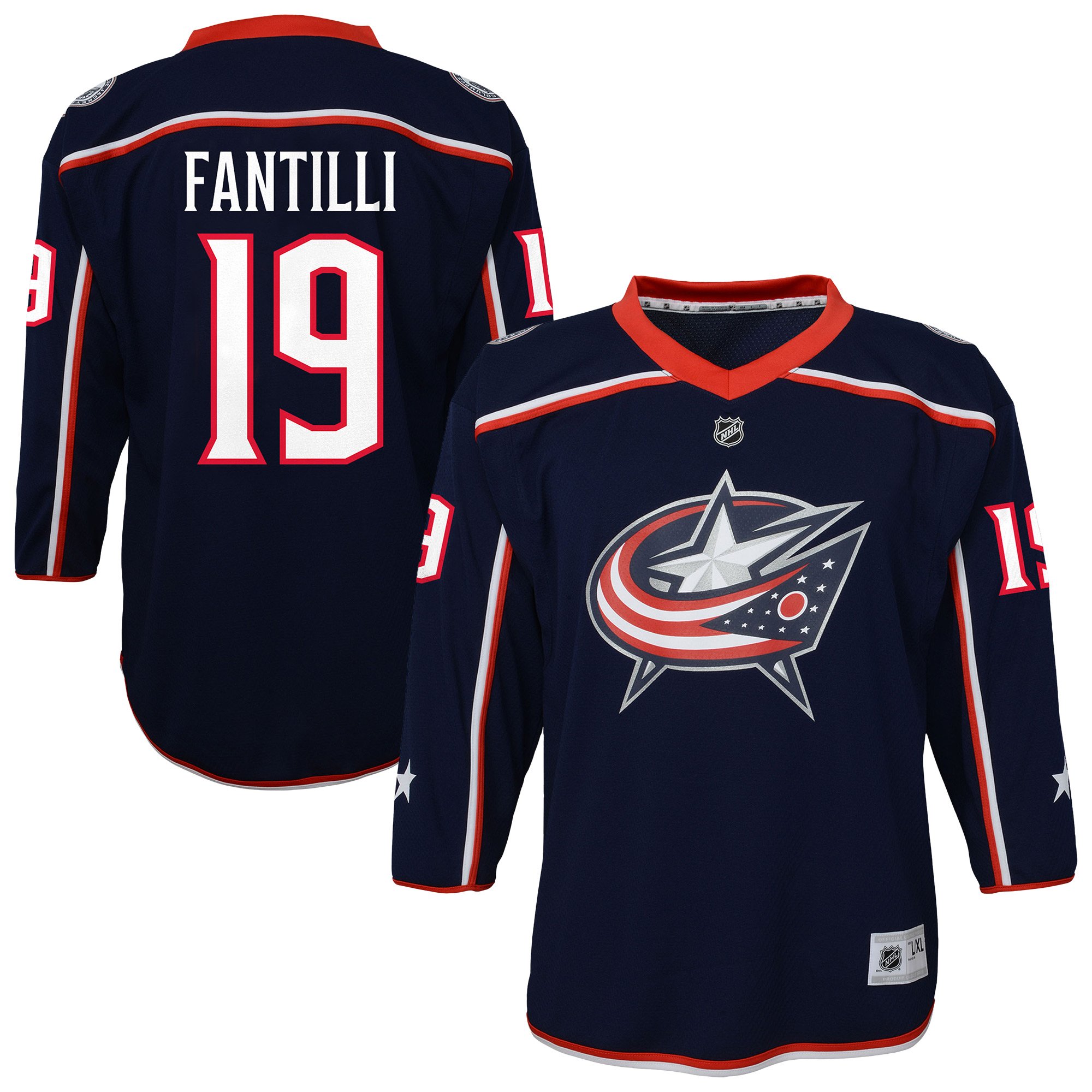 Adam Fantilli Columbus Blue Jackets Outerstuff Youth Alternate Player Jersey - Blue - Image 2