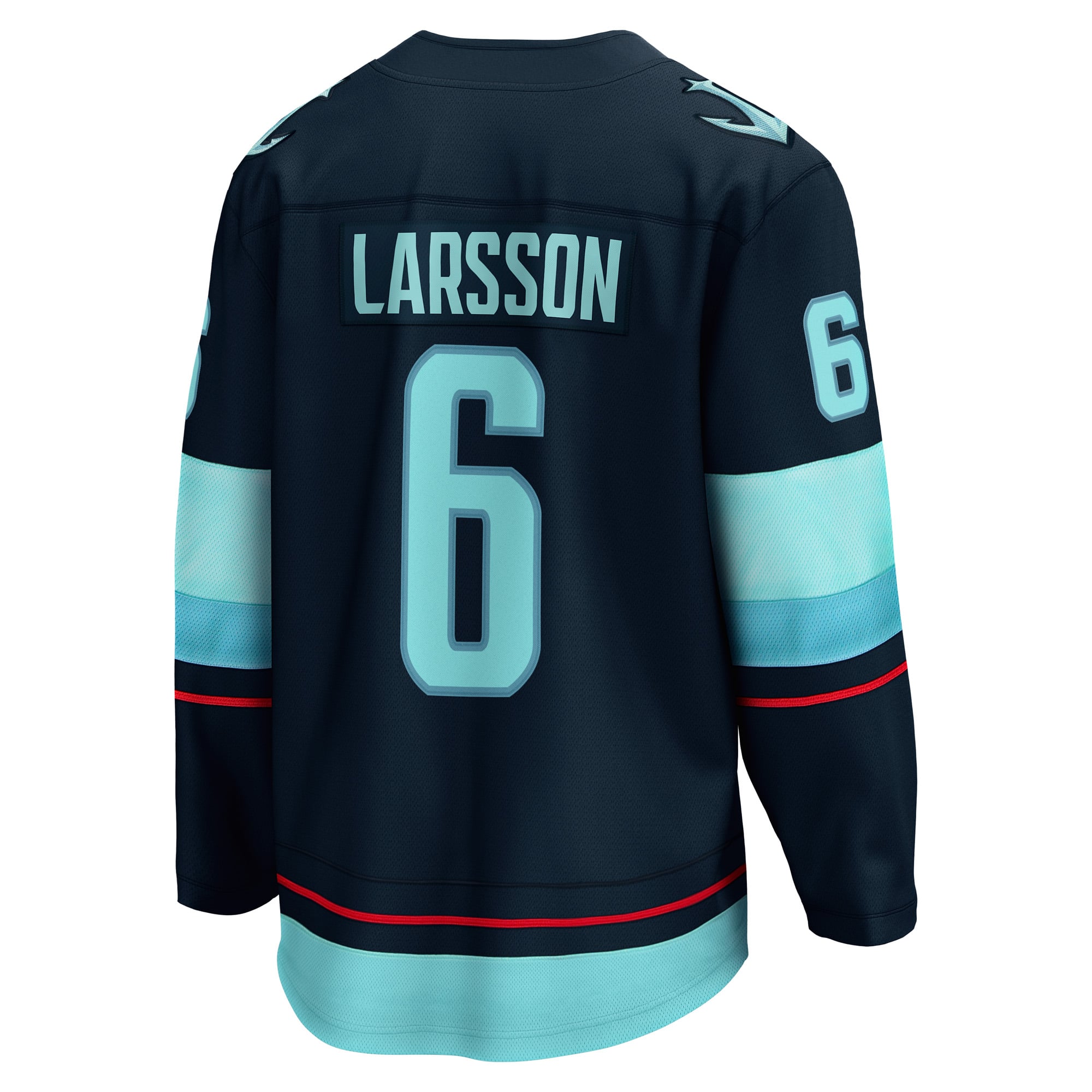 Adam Larsson Seattle Kraken Home Breakaway Player Jersey - Deep Sea Blue - Image 4