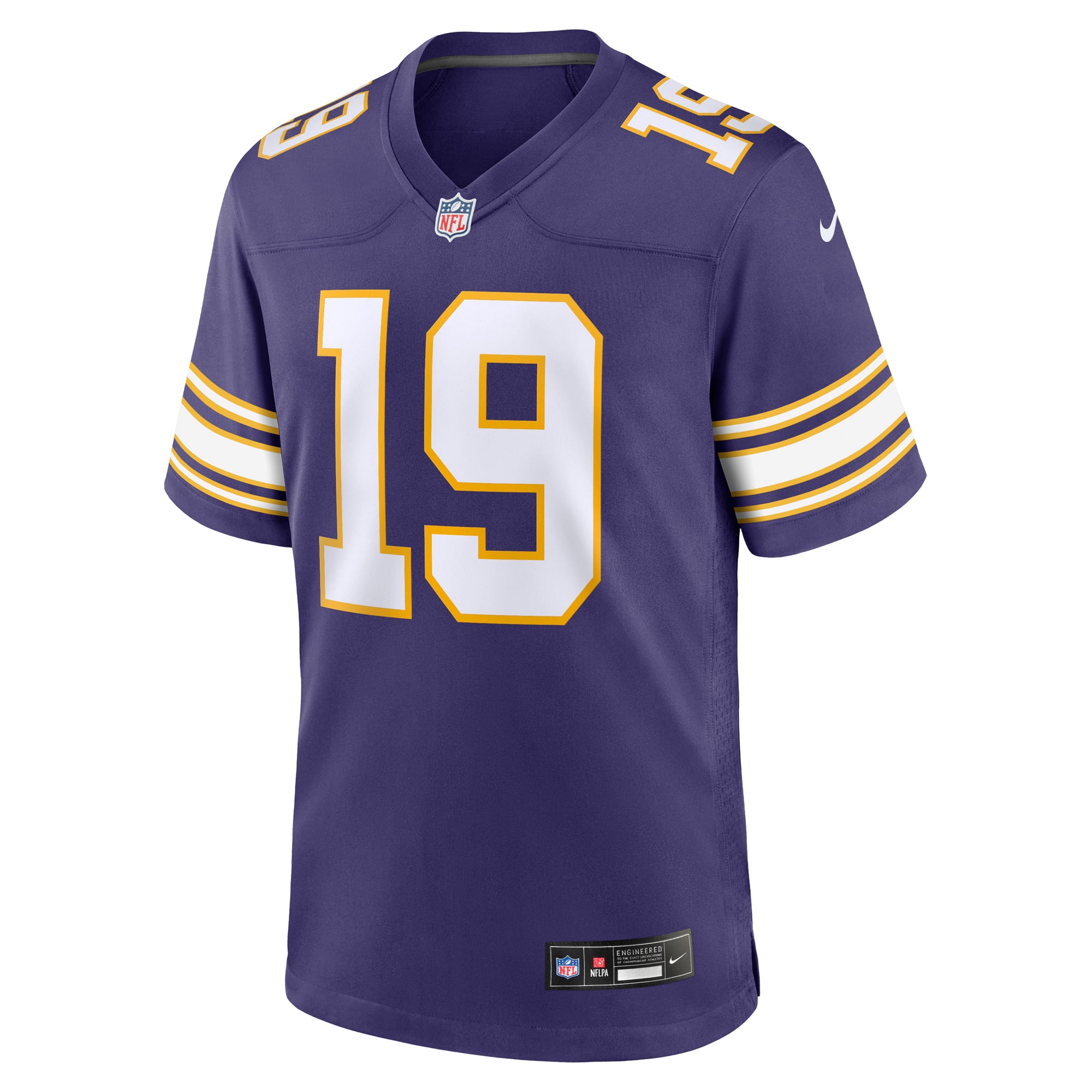 Adam Thielen Minnesota Vikings Alternate Game Player Jersey - Purple - Image 3