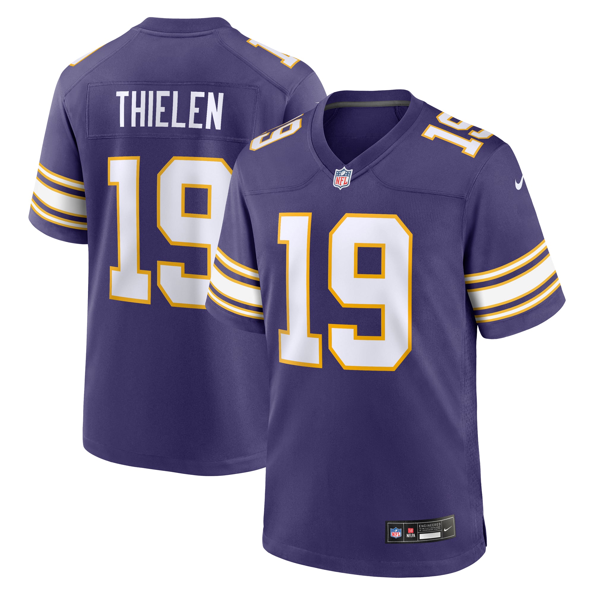 Adam Thielen Minnesota Vikings Alternate Game Player Jersey - Purple - Image 2