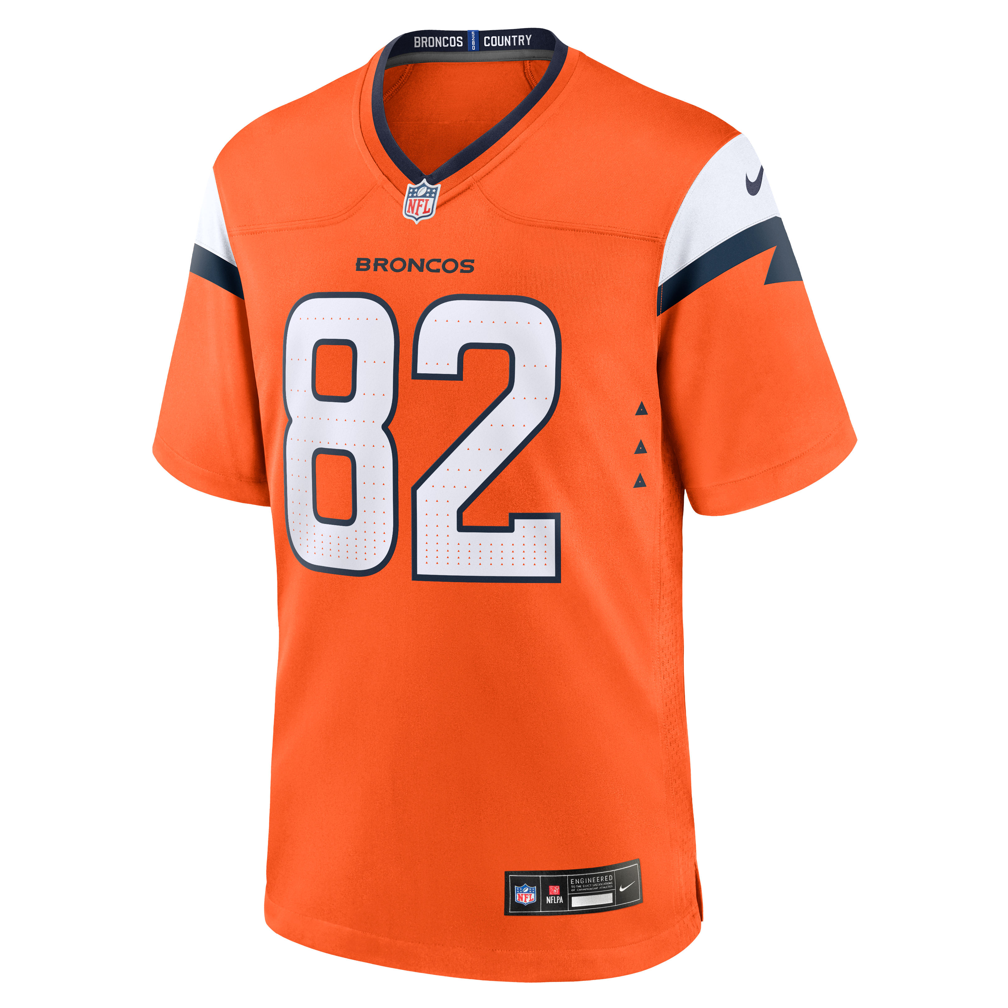 Adam Trautman Denver Broncos Team Game Jersey - Orange - Image 3