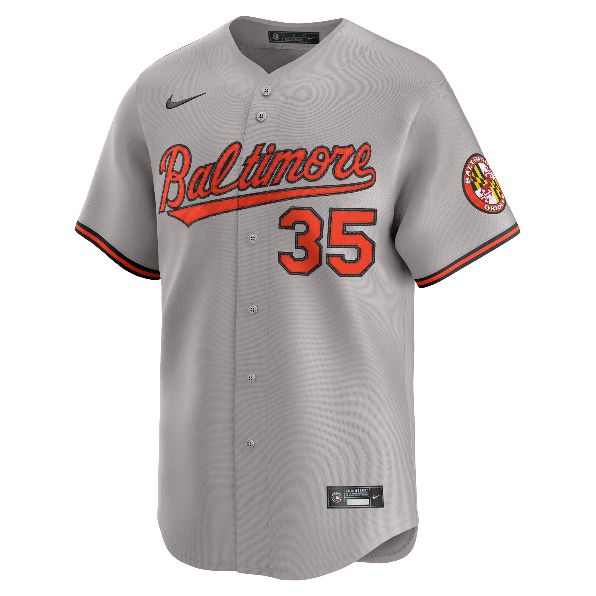 Adley Rutschman Baltimore Orioles 2nd Alternate Limited Player Jersey - Gray - Image 3