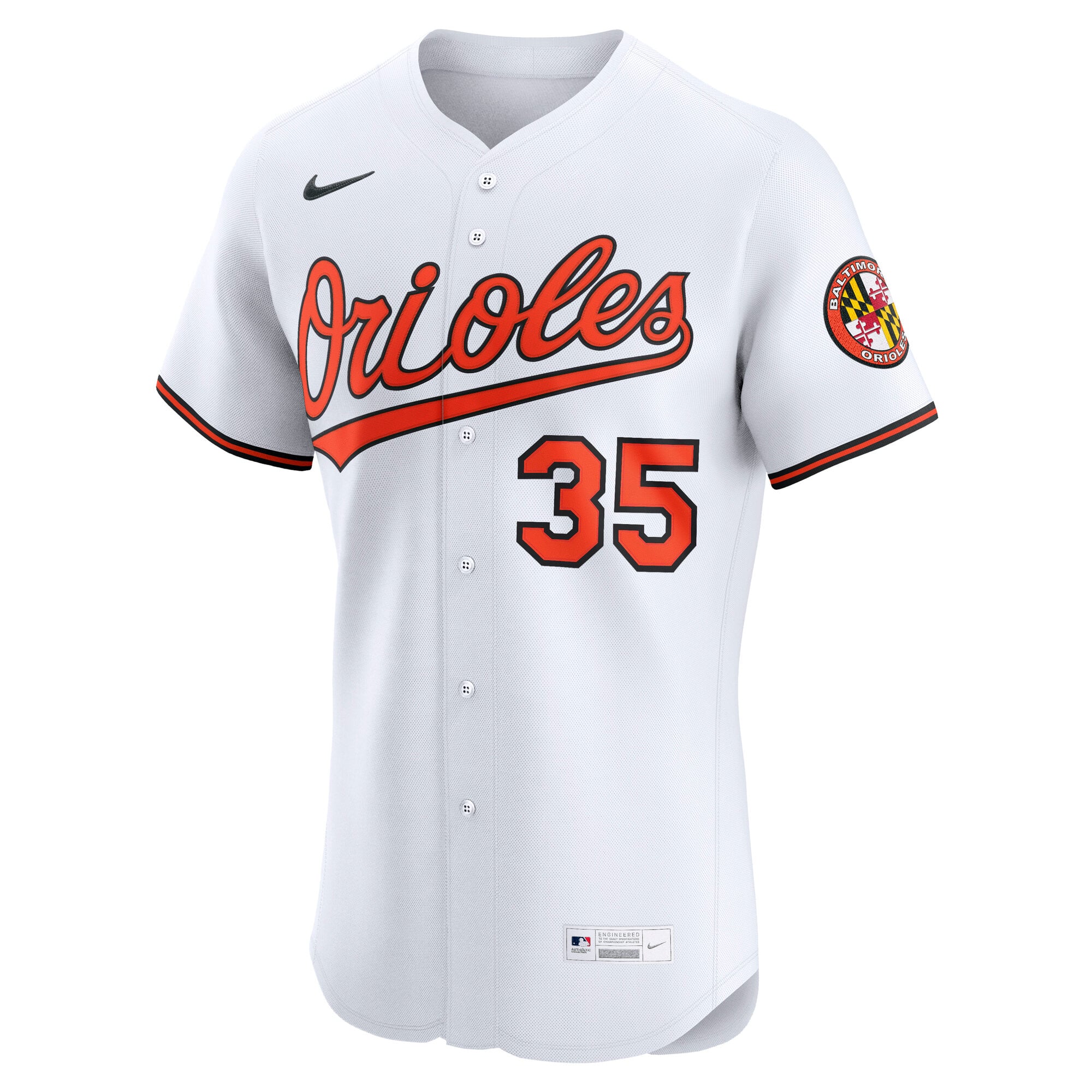 Adley Rutschman Baltimore Orioles Alternate 2 Elite Jersey - White - Image 3
