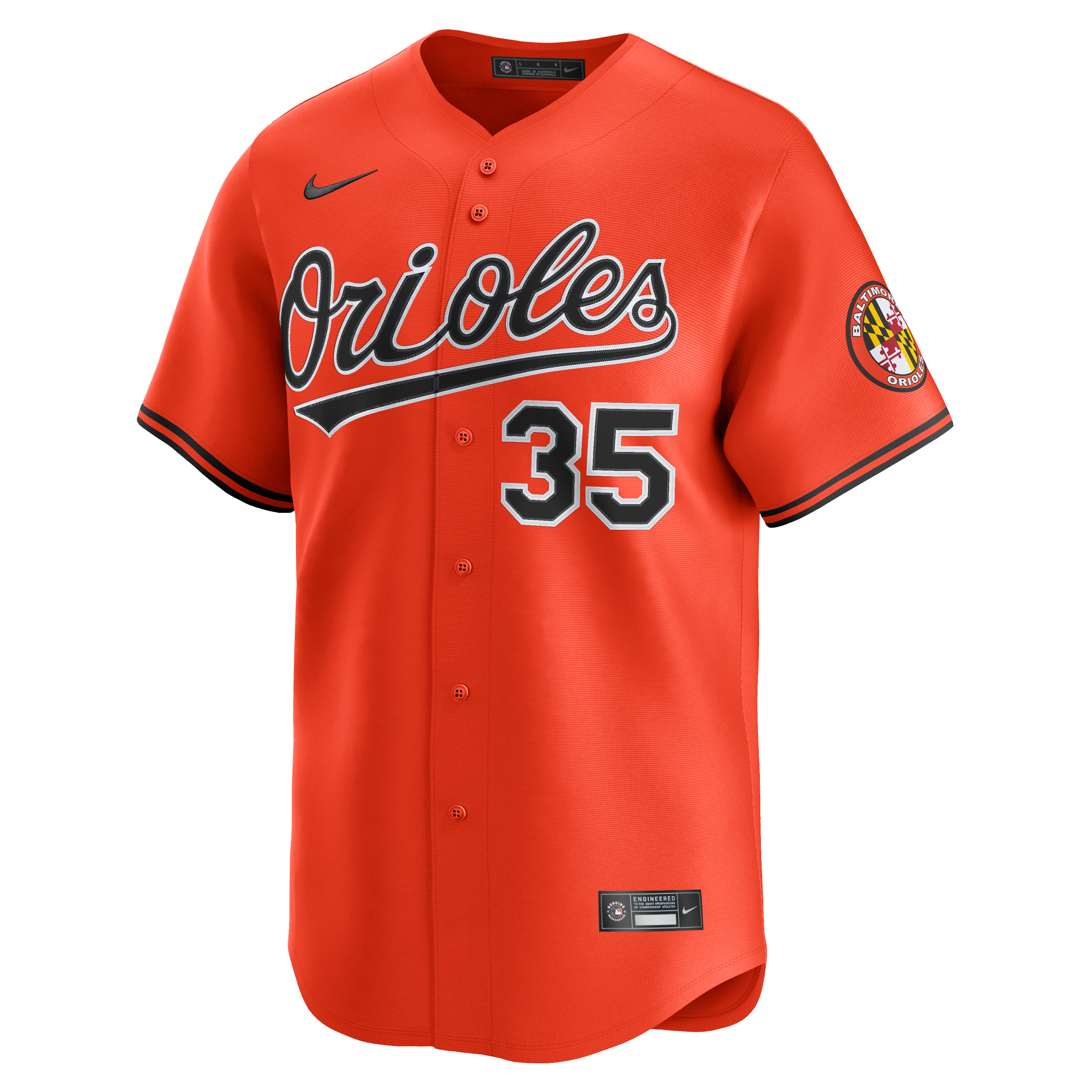 Adley Rutschman Baltimore Orioles Road Limited Player Jersey - Orange - Image 7