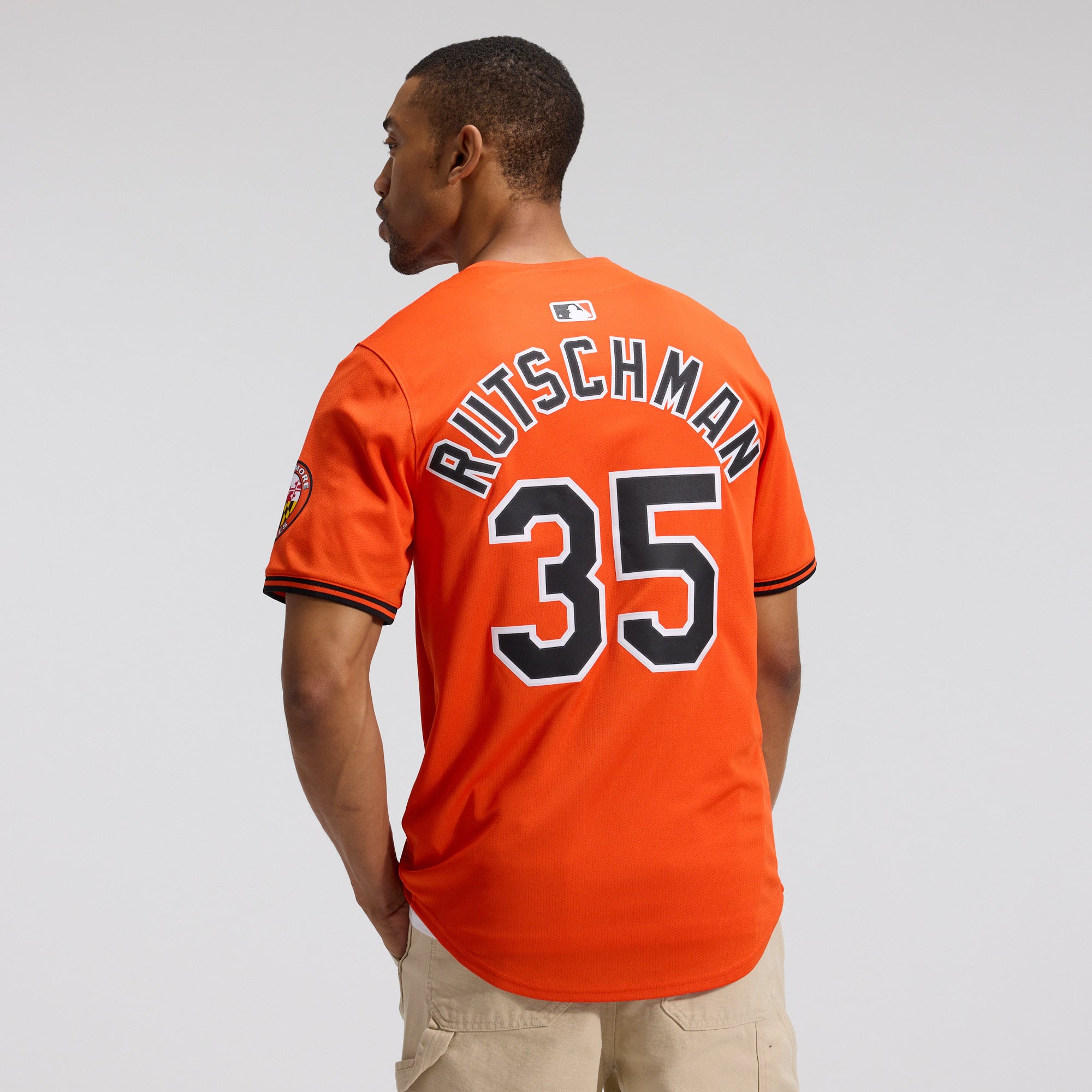 Adley Rutschman Baltimore Orioles Road Limited Player Jersey - Orange - Image 4