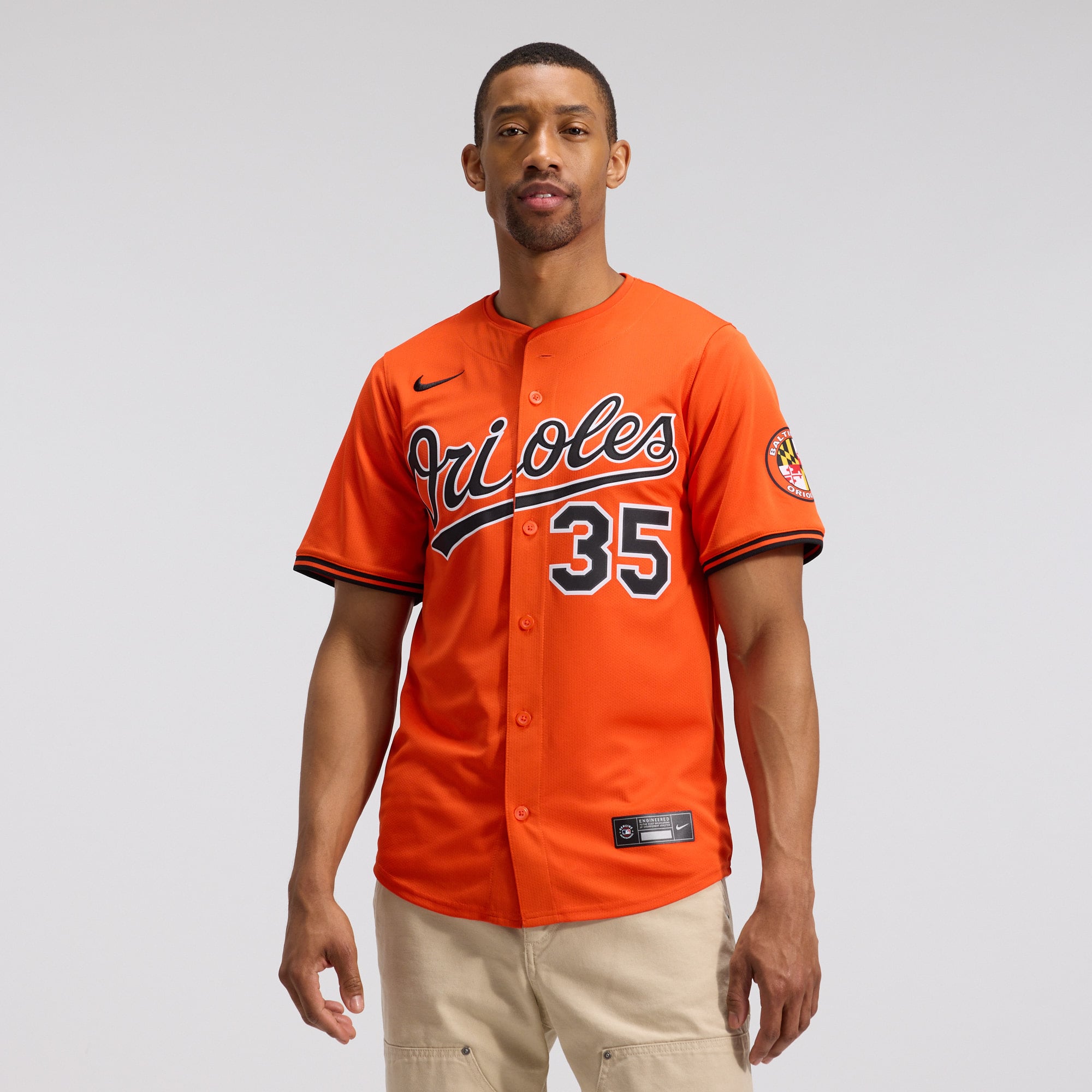 Adley Rutschman Baltimore Orioles Road Limited Player Jersey - Orange - Image 3