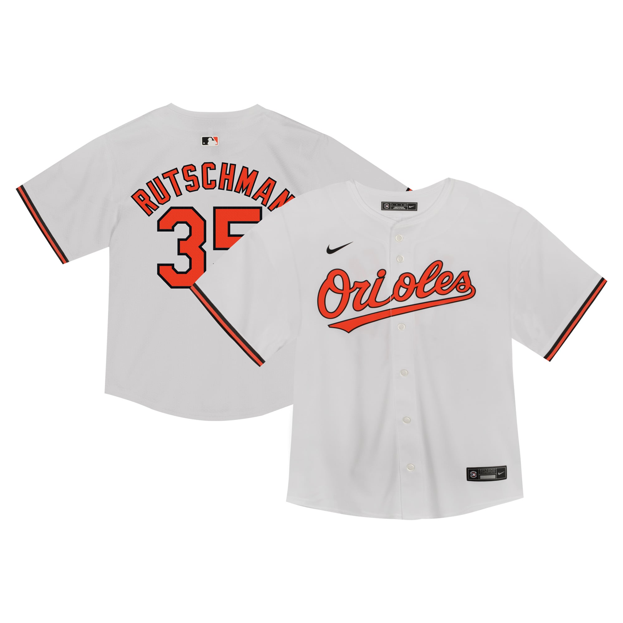 Adley Rutschman Baltimore Orioles Toddler Game Jersey - White - Image 2
