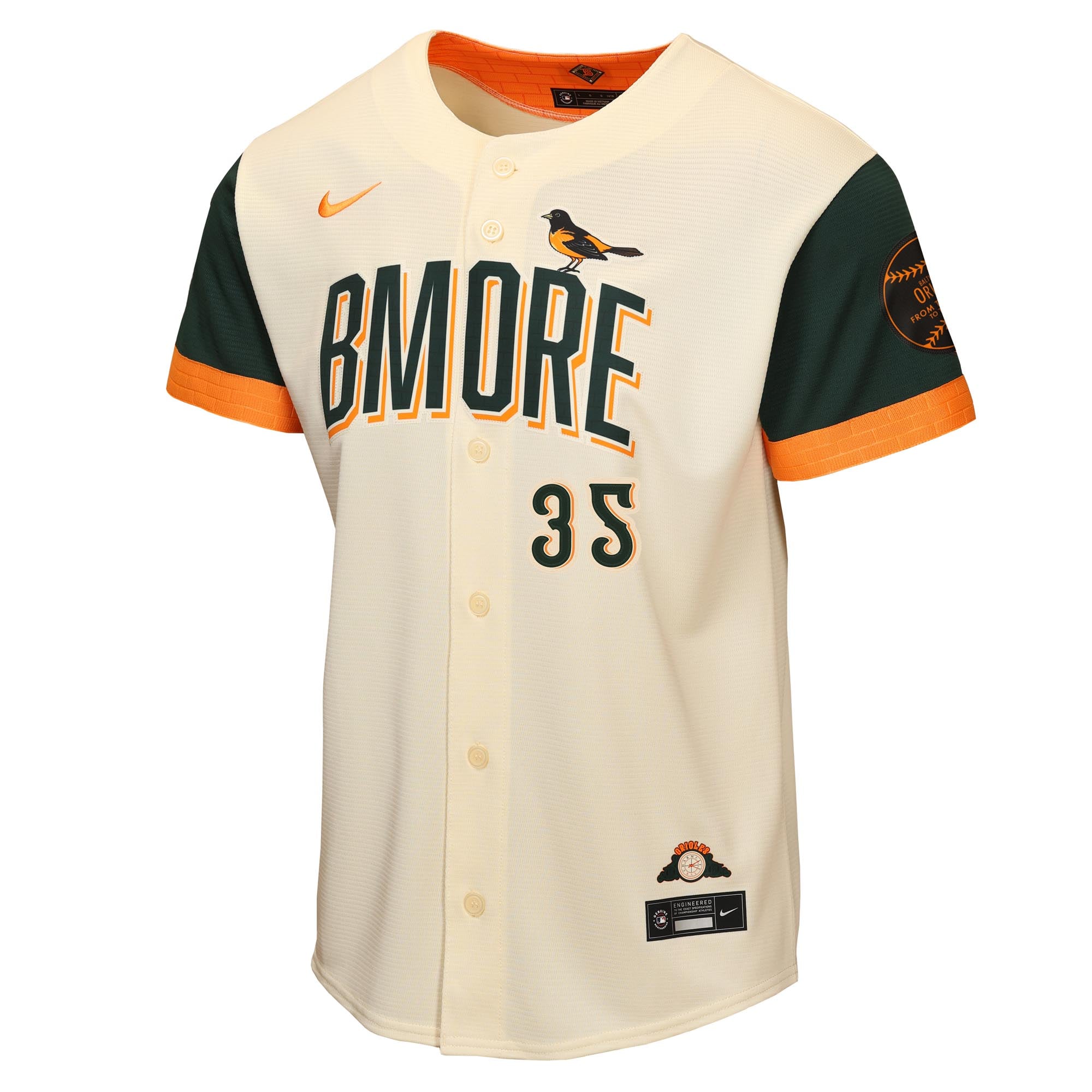 Adley Rutschman Baltimore Orioles Youth 2026 City Connect Stadium Jersey - Cream - Image 3