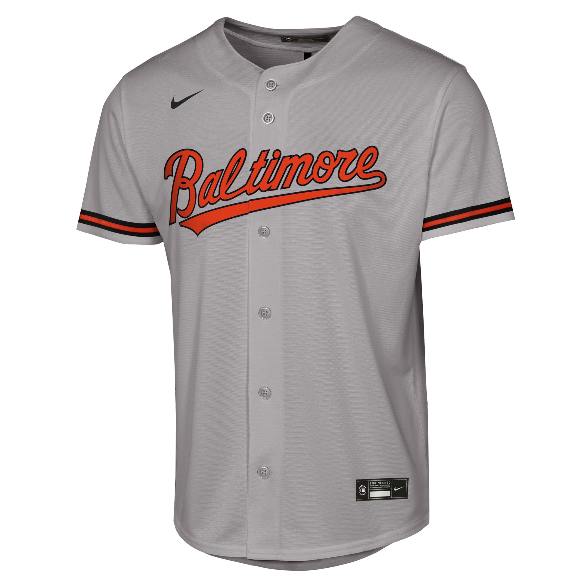 Adley Rutschman Baltimore Orioles Youth Road Jersey - Gray - Image 3