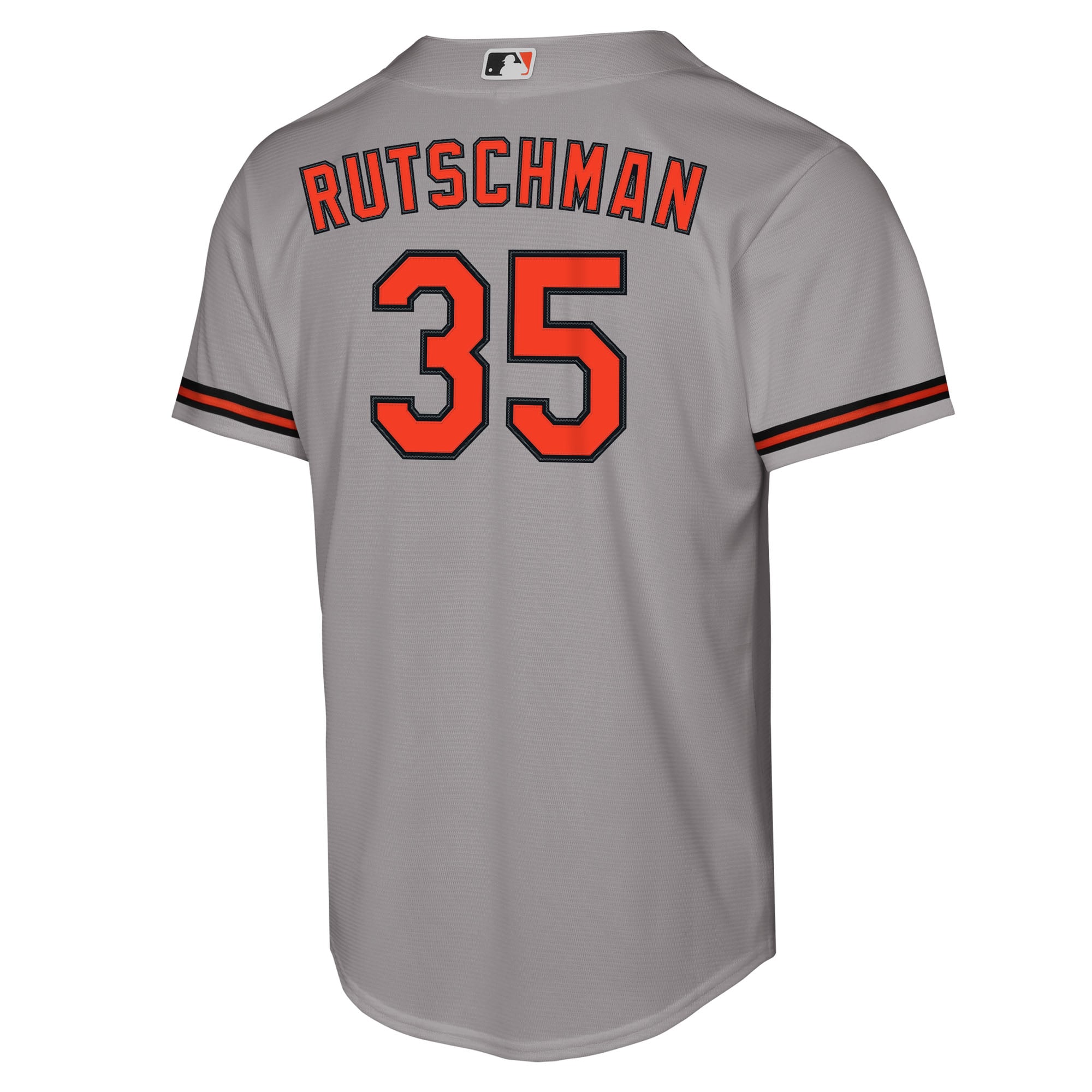Adley Rutschman Baltimore Orioles Youth Road Jersey - Gray - Image 4