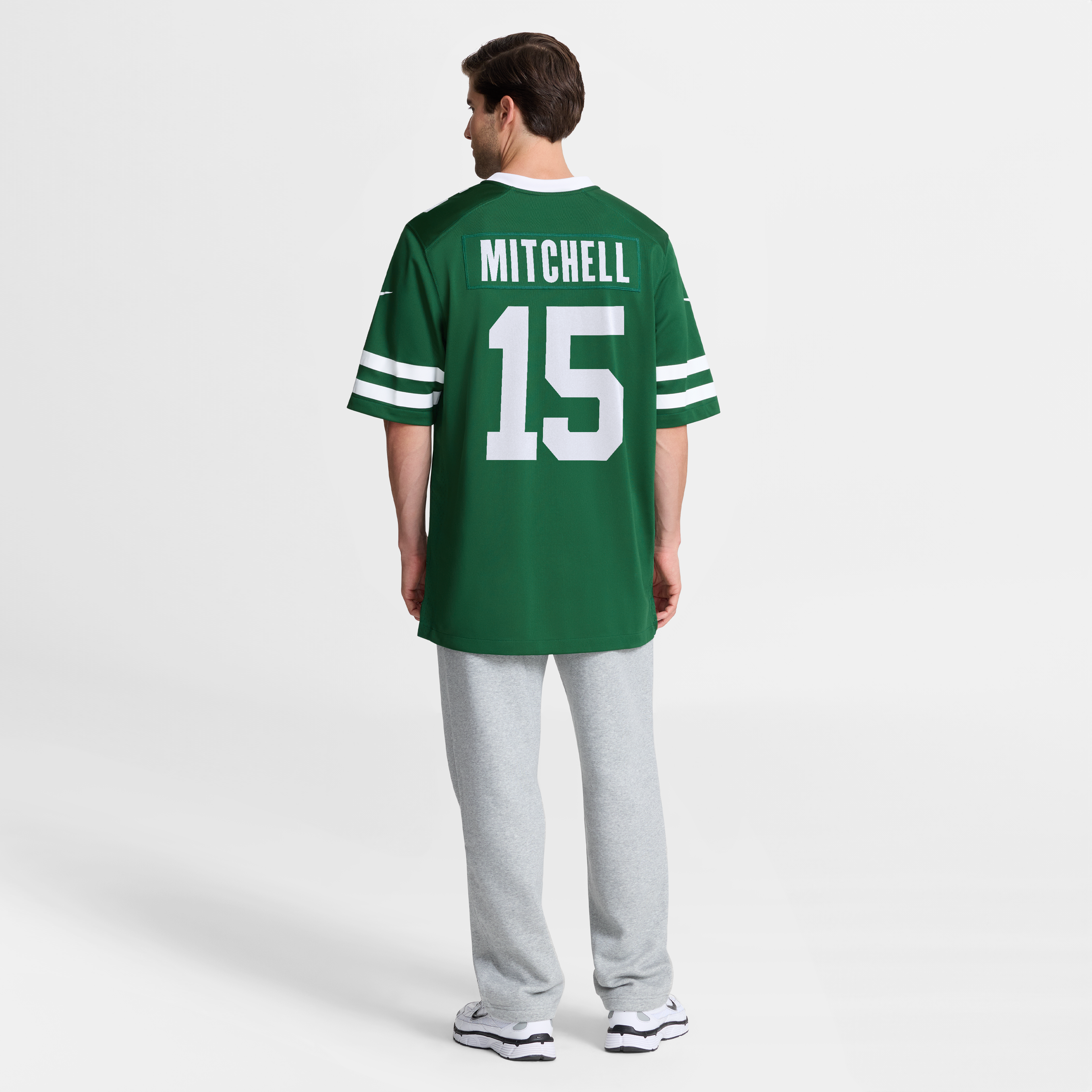 Adonai Mitchell New York Jets Team Game Jersey - Legacy Green - Image 6