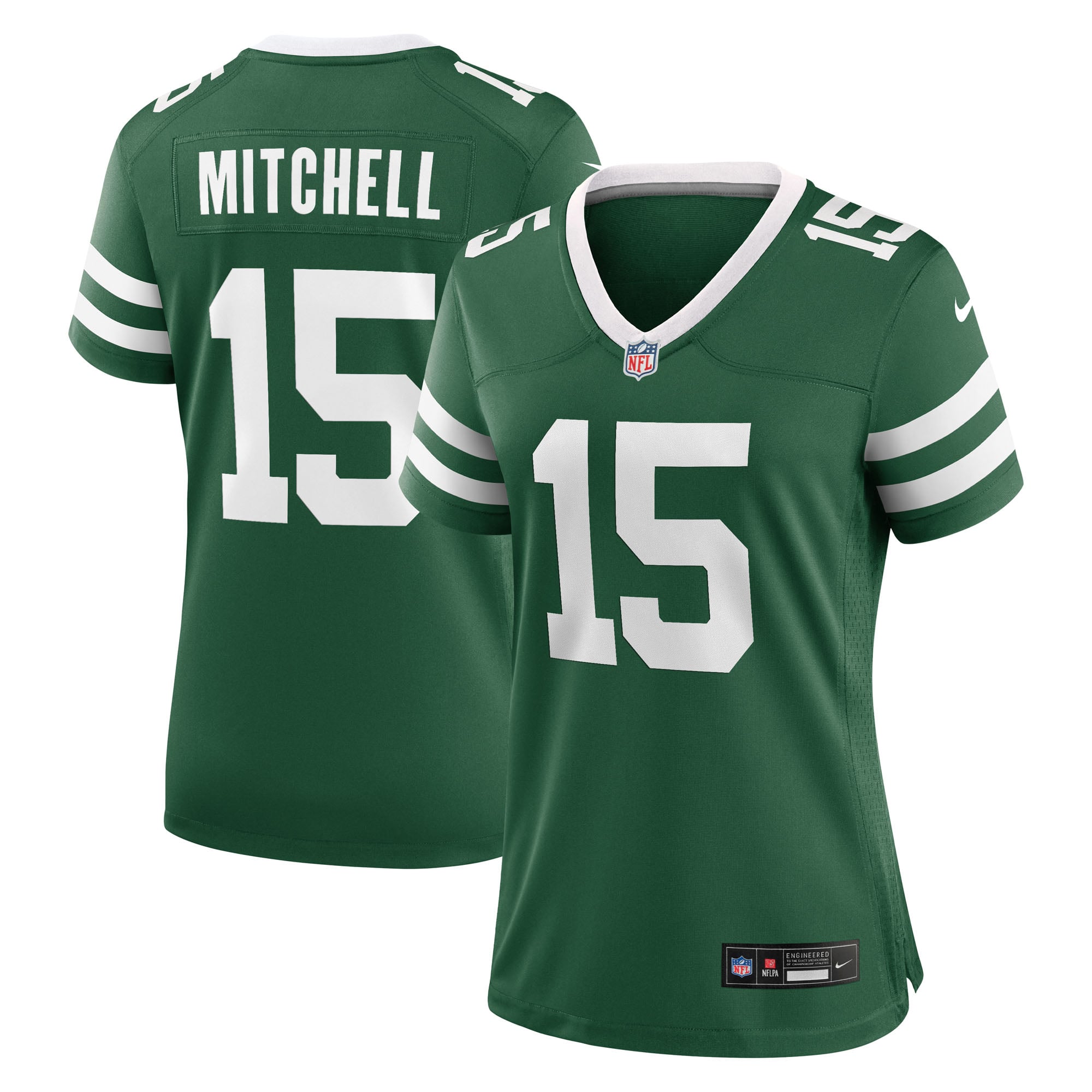 Adonai Mitchell New York Jets Women's Team Game Jersey - Legacy Green - Image 2