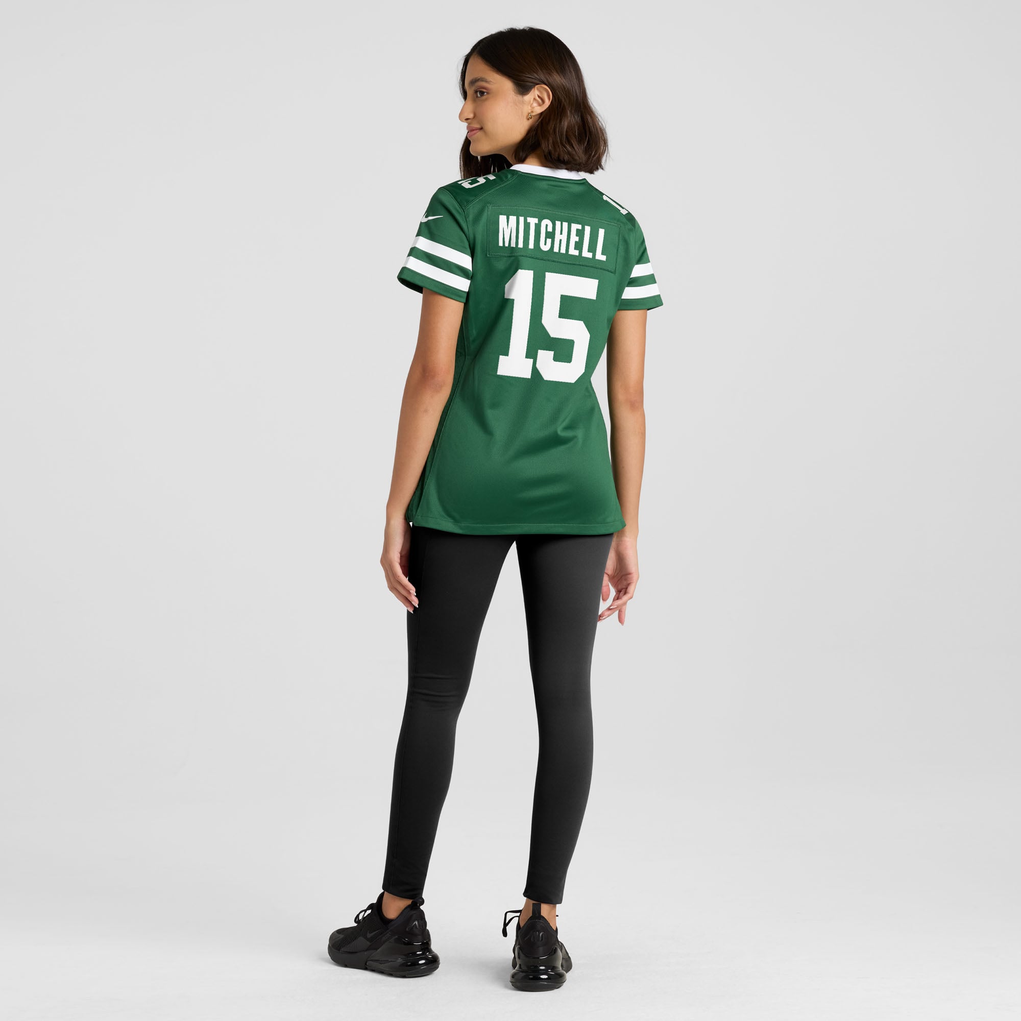 Adonai Mitchell New York Jets Women's Team Game Jersey - Legacy Green - Image 6