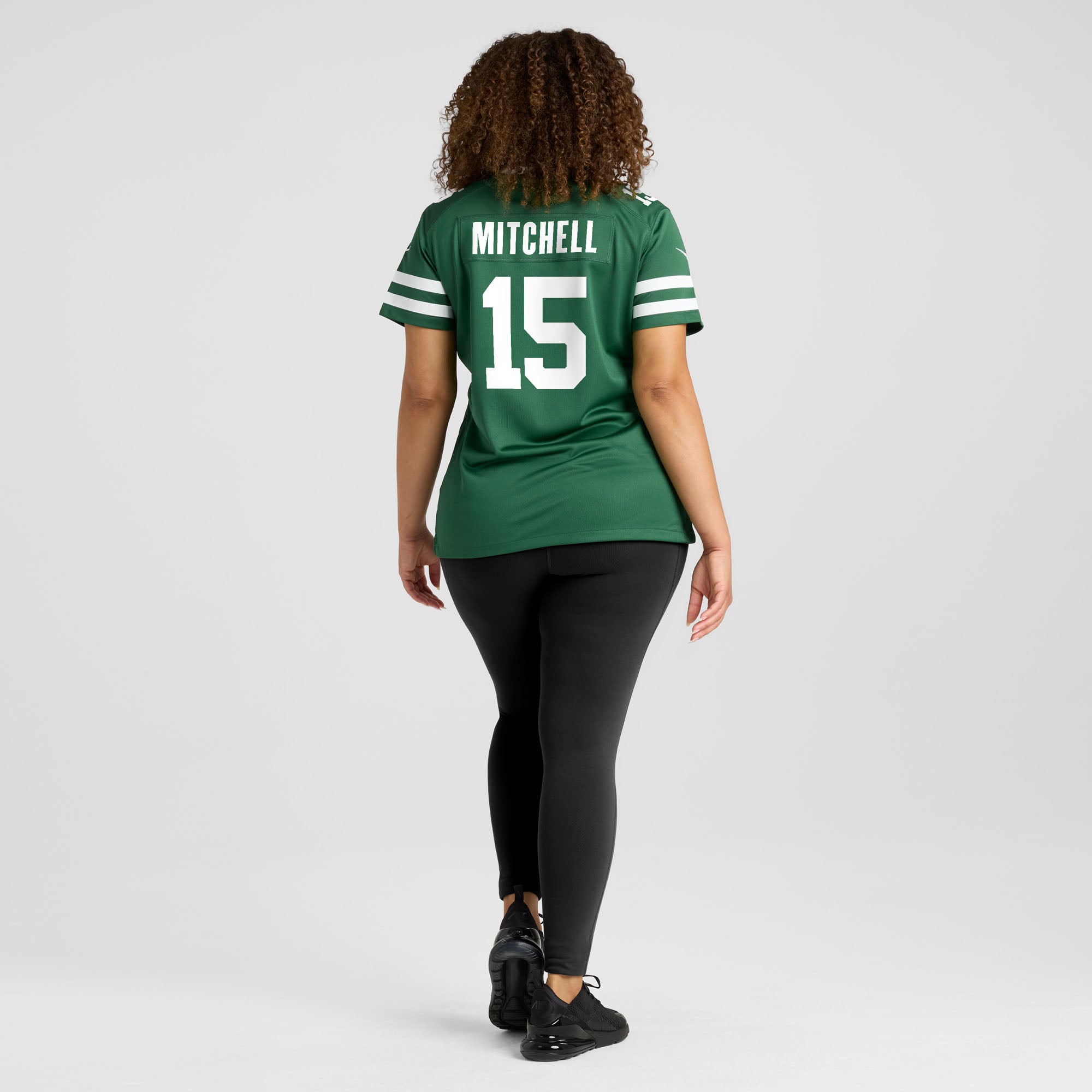 Adonai Mitchell New York Jets Women's Team Game Jersey - Legacy Green - Image 8