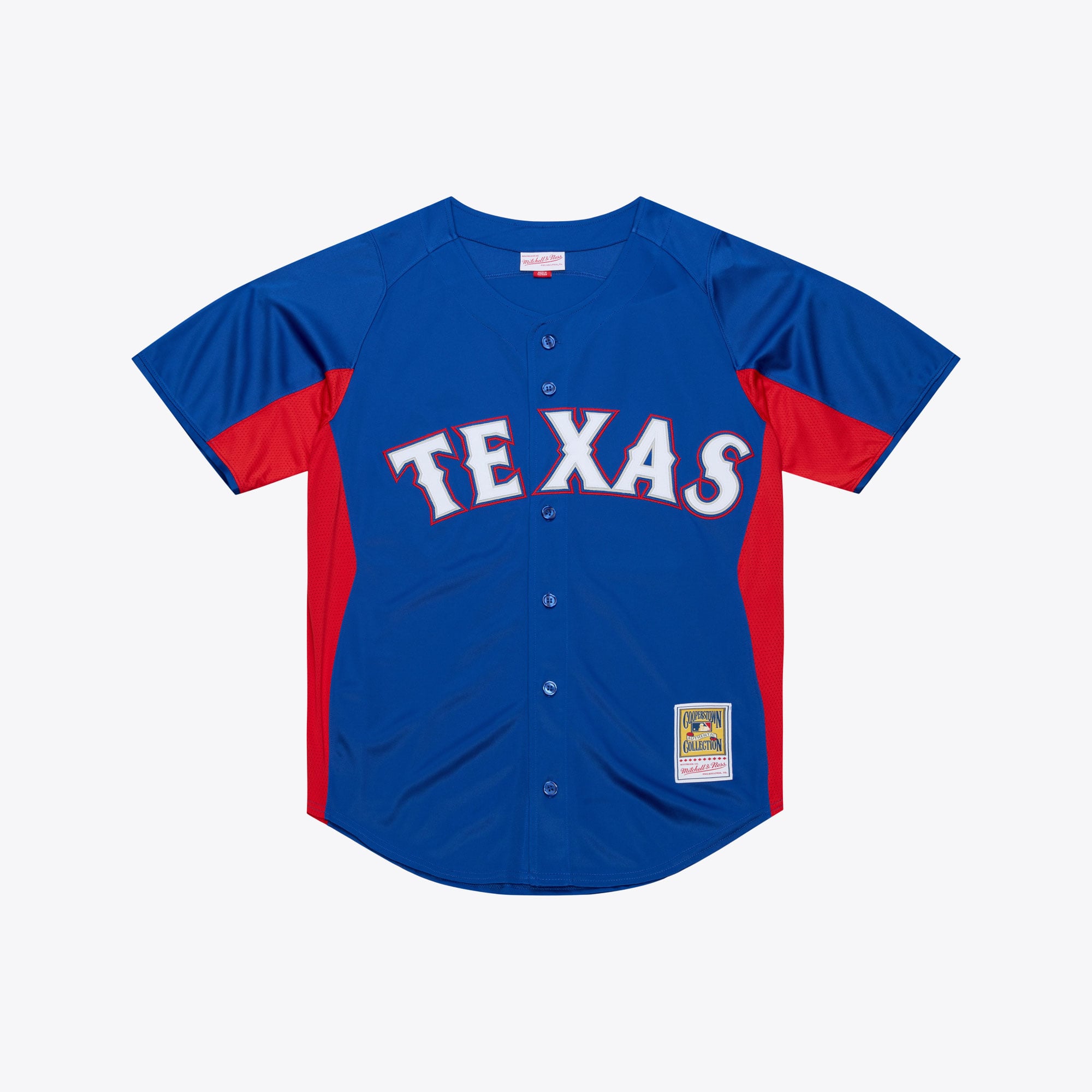 Adrian Beltre Texas Rangers Cooperstown Mesh Batting Practice Button-Up Jersey - Royal - Image 2