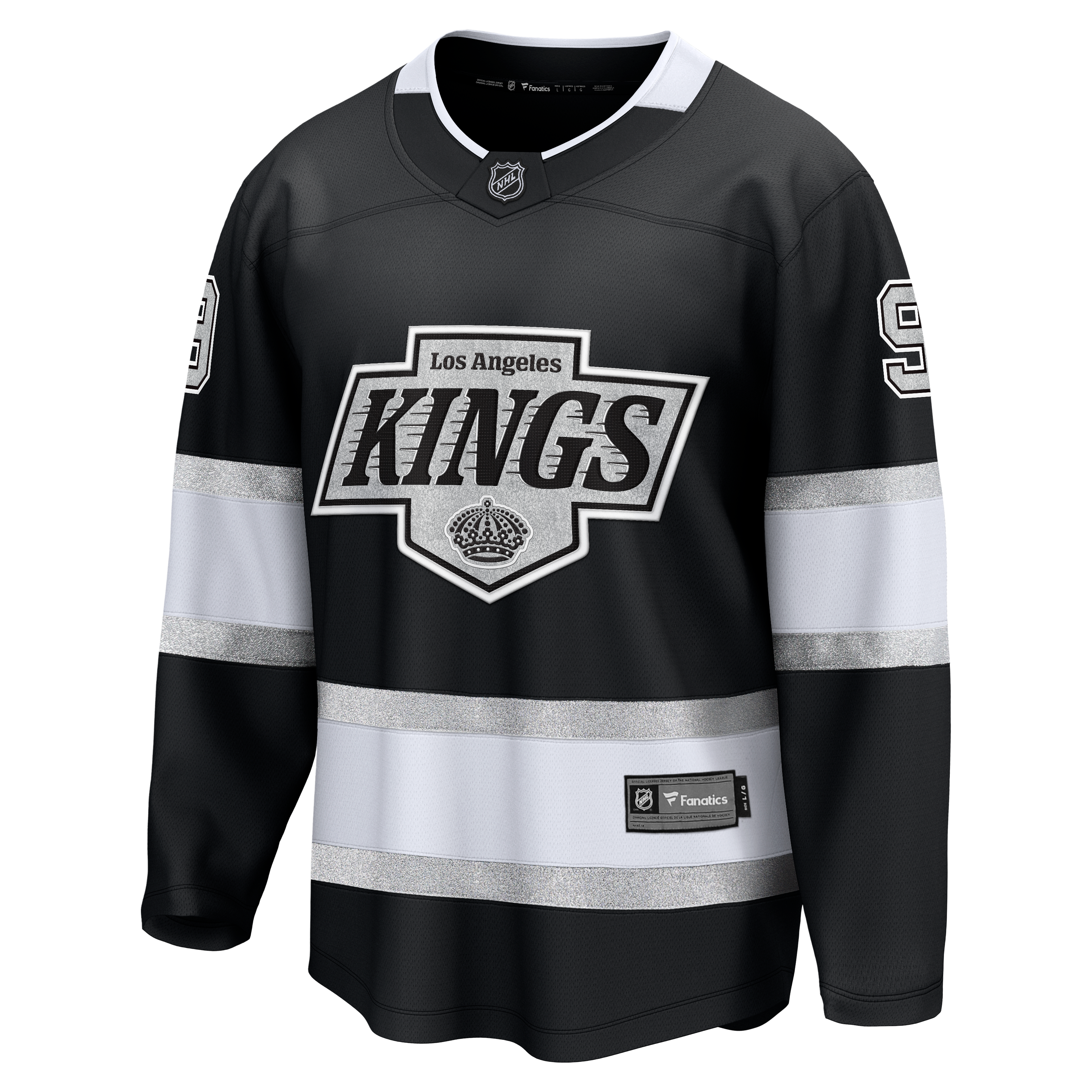 Adrian Kempe Los Angeles Kings Home Premier Breakaway Player Jersey - Black - Image 3