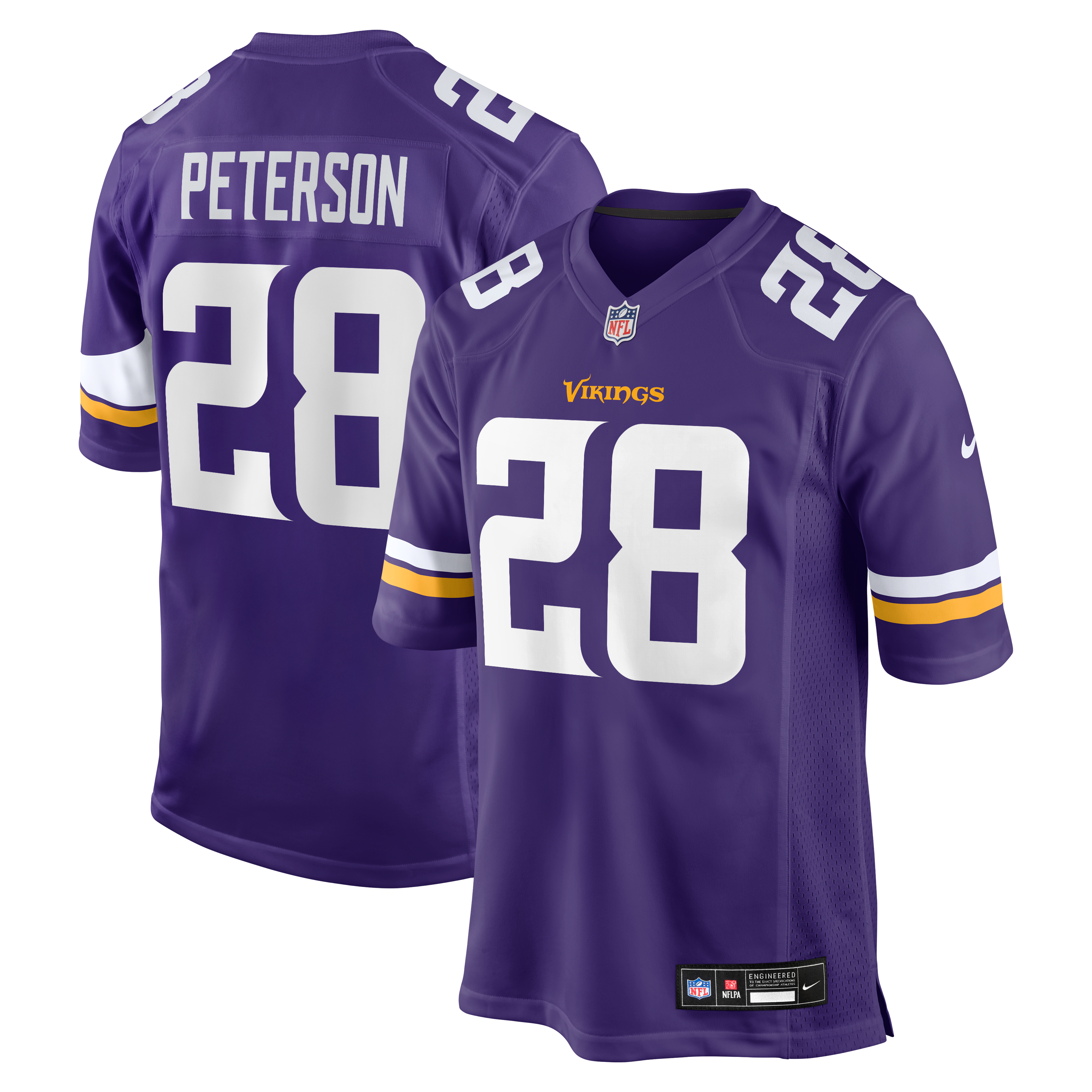 Adrian Peterson Minnesota Vikings Team Retired Game Jersey - Purple