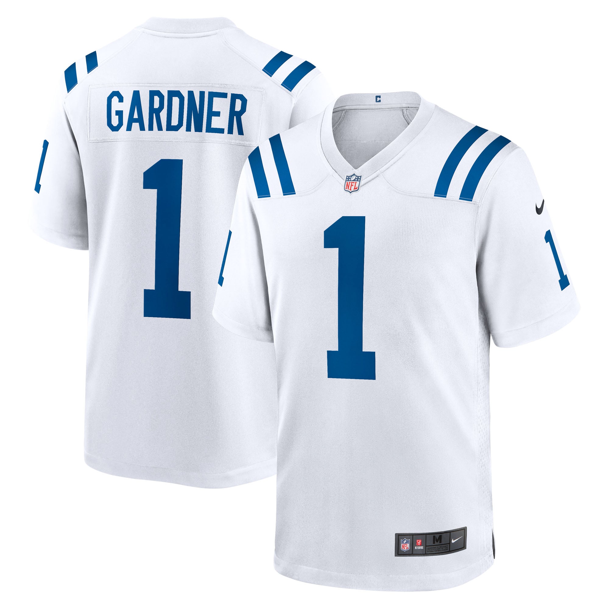 Ahmad Sauce Gardner Indianapolis Colts Alternate 2 Indiana Nights Game Jersey - Heather Royal - White - Image 2