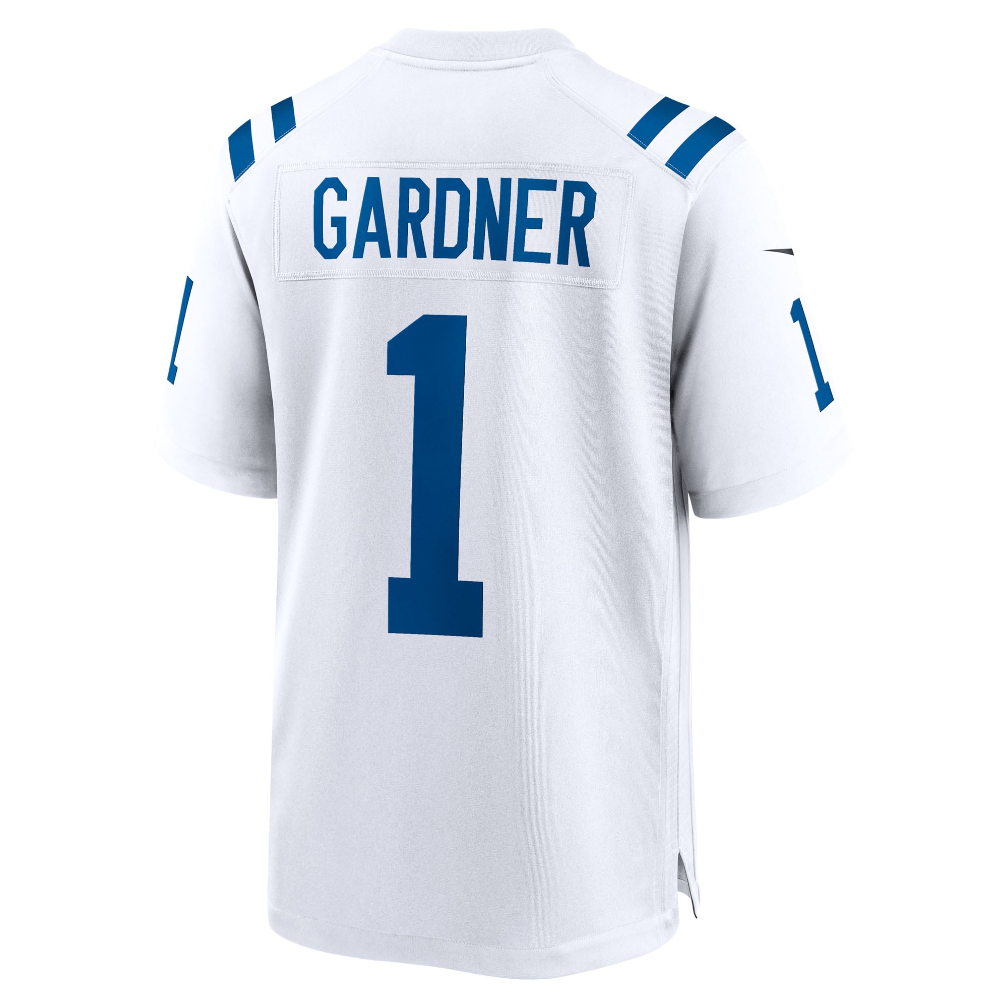 Ahmad Sauce Gardner Indianapolis Colts Alternate 2 Indiana Nights Game Jersey - Heather Royal - White - Image 4