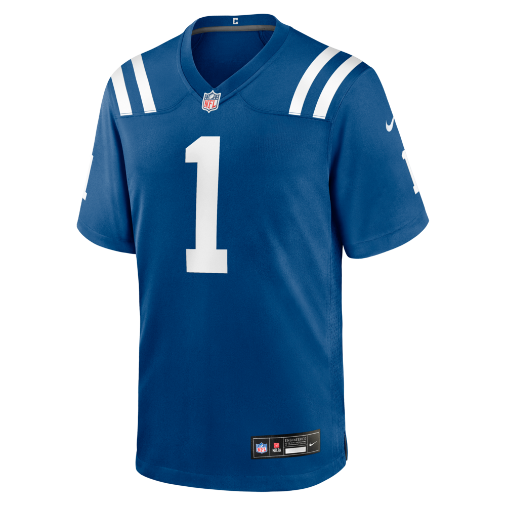 Ahmad Sauce Gardner Indianapolis Colts Game Jersey - White - Royal - Image 3