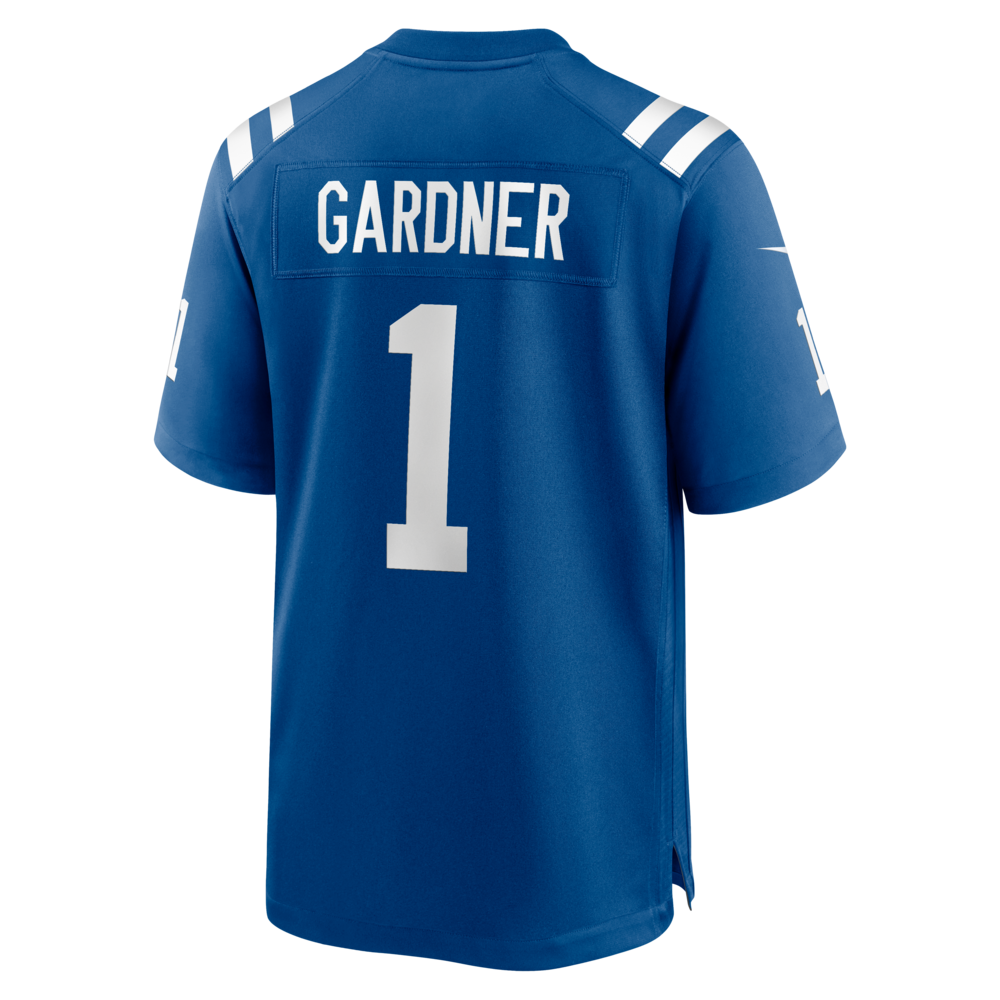 Ahmad Sauce Gardner Indianapolis Colts Game Jersey - White - Royal - Image 4