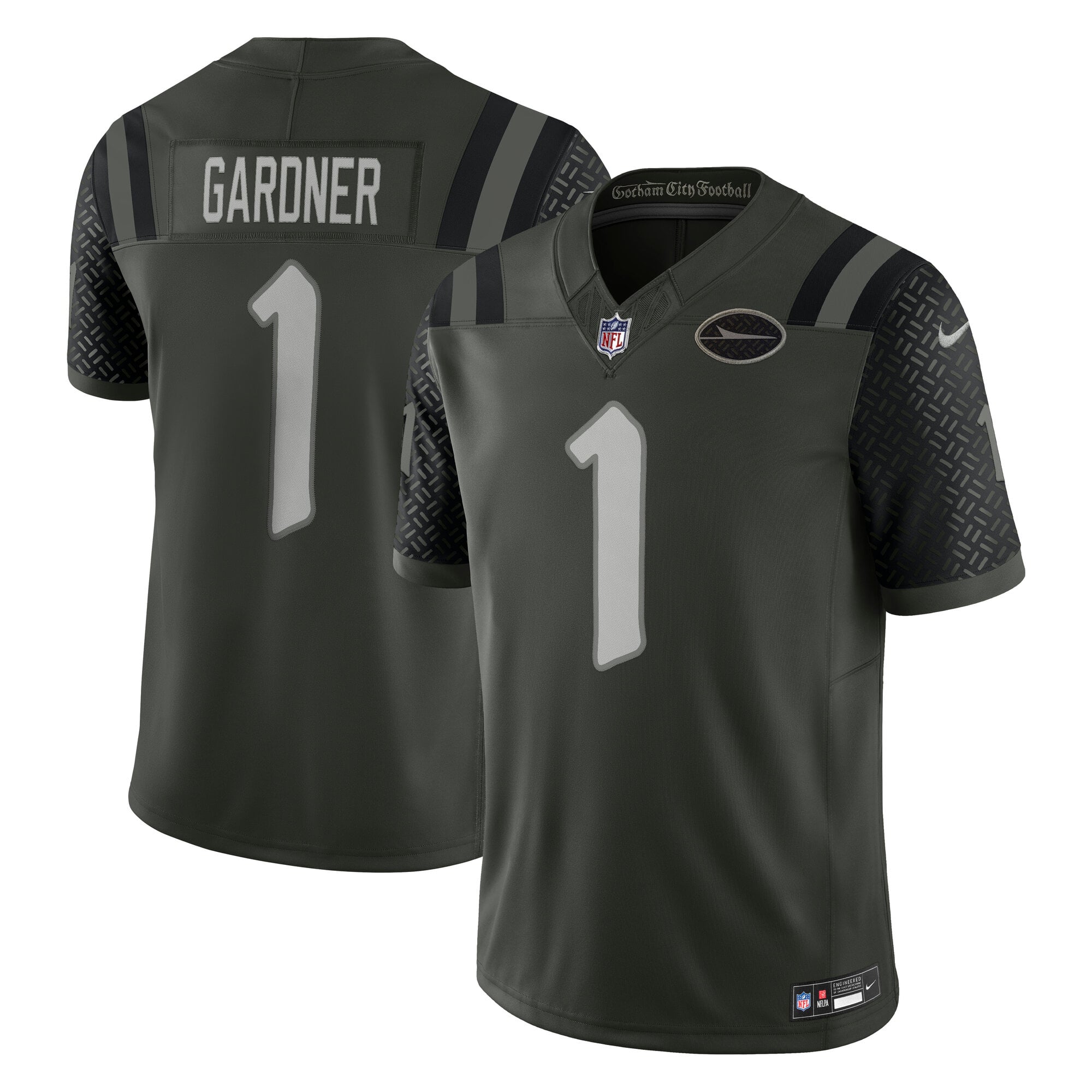 Ahmad Sauce Gardner New York Jets 2025 Rivalries Collection Stitched Limited Jersey - Gotham Green - Image 2
