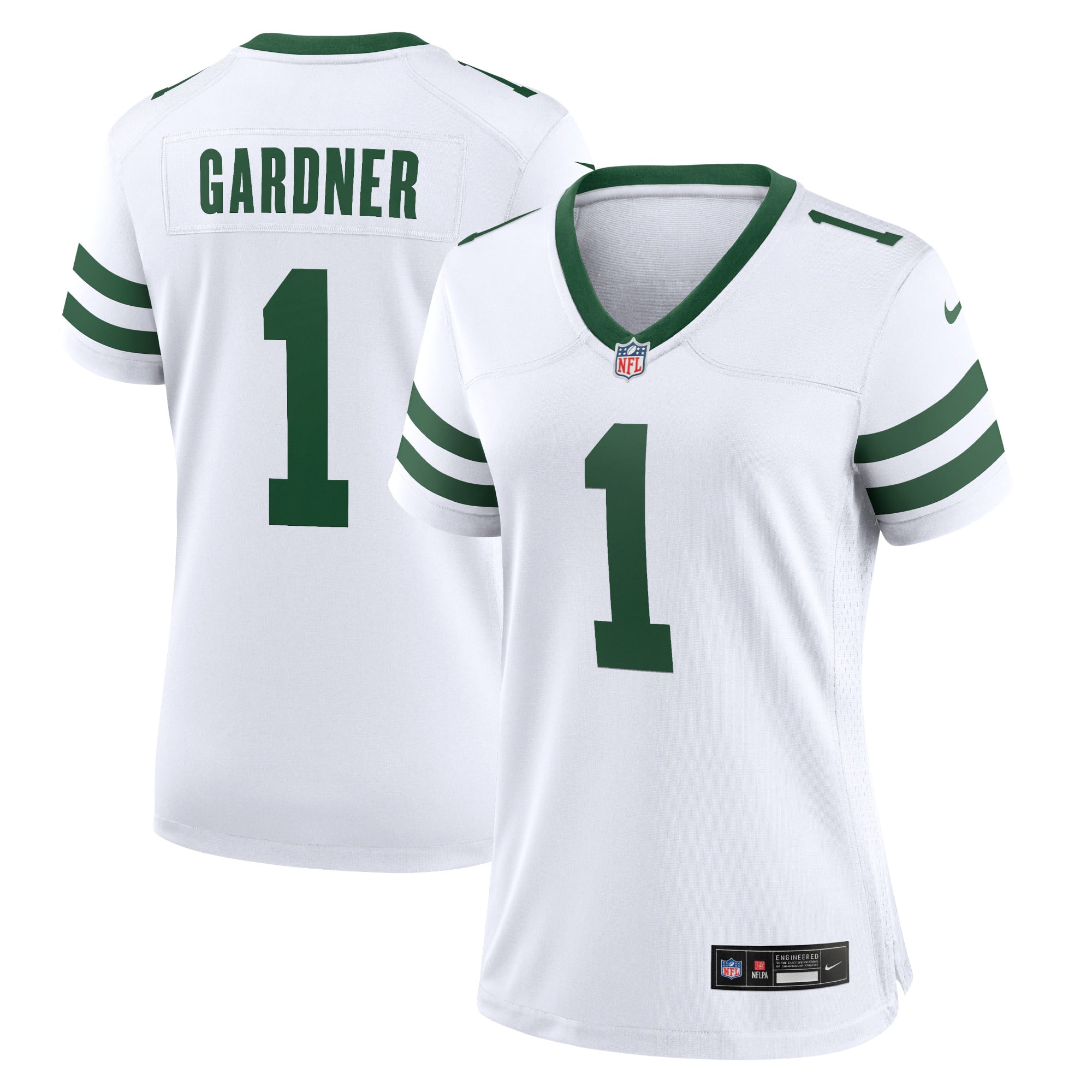 Ahmad Sauce Gardner New York Jets Women's Game Jersey - Legacy Green - White - Image 2