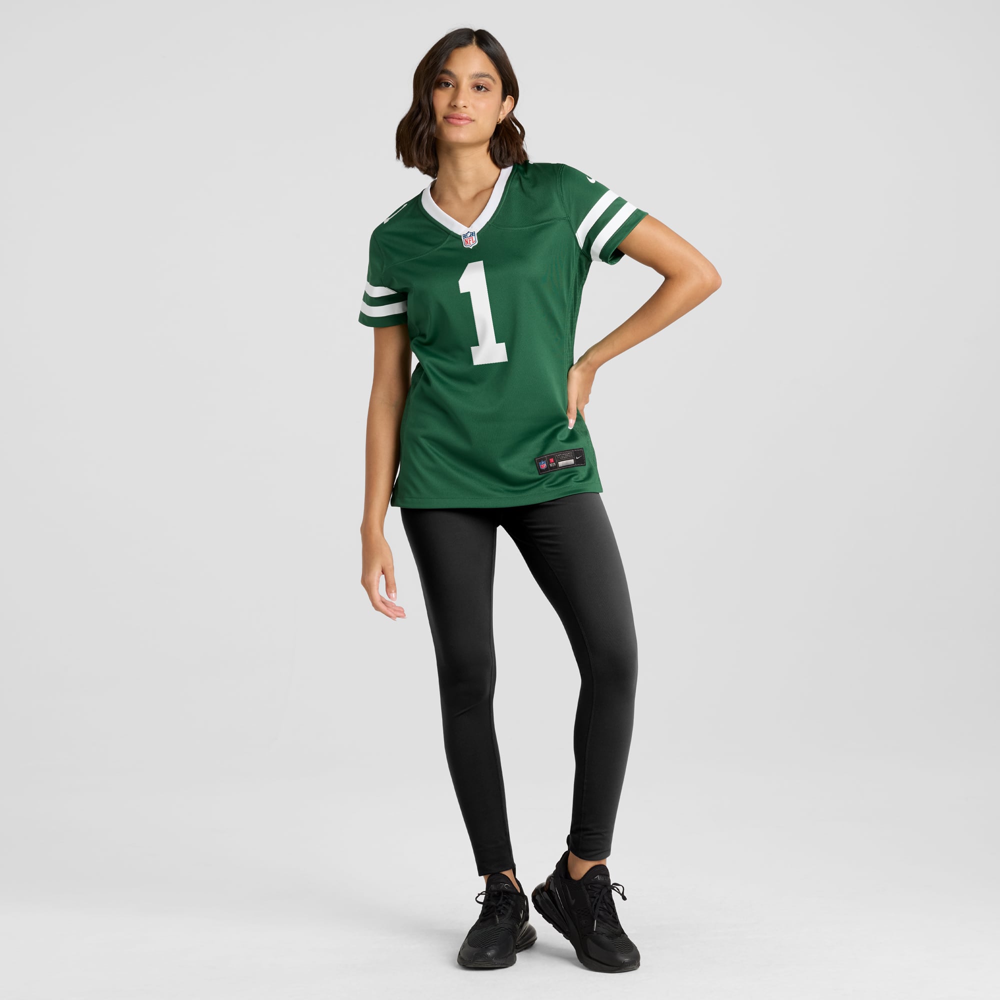 Ahmad Sauce Gardner New York Jets Women's Game Jersey - Legacy White - Green - Image 5