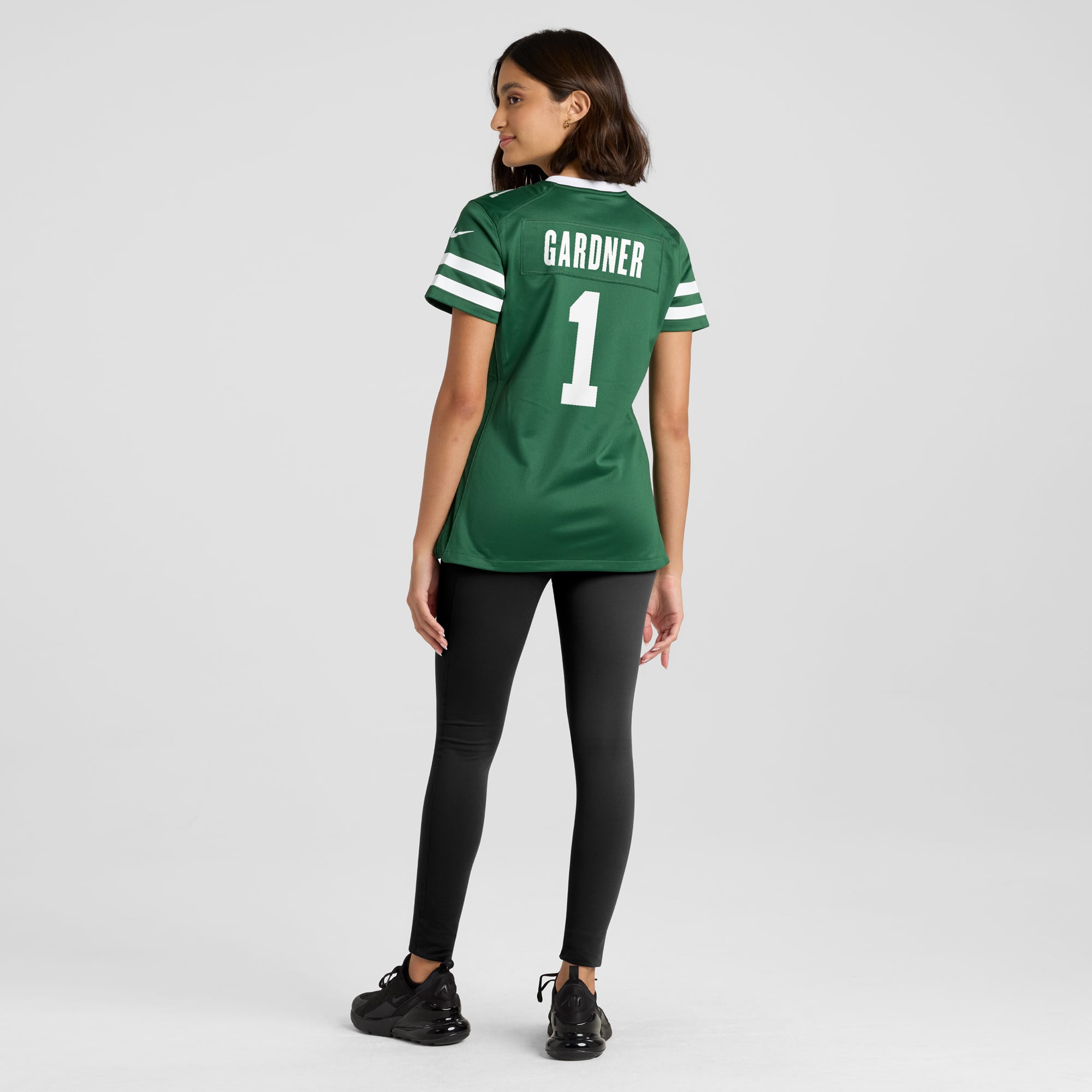 Ahmad Sauce Gardner New York Jets Women's Game Jersey - Legacy White - Green - Image 6