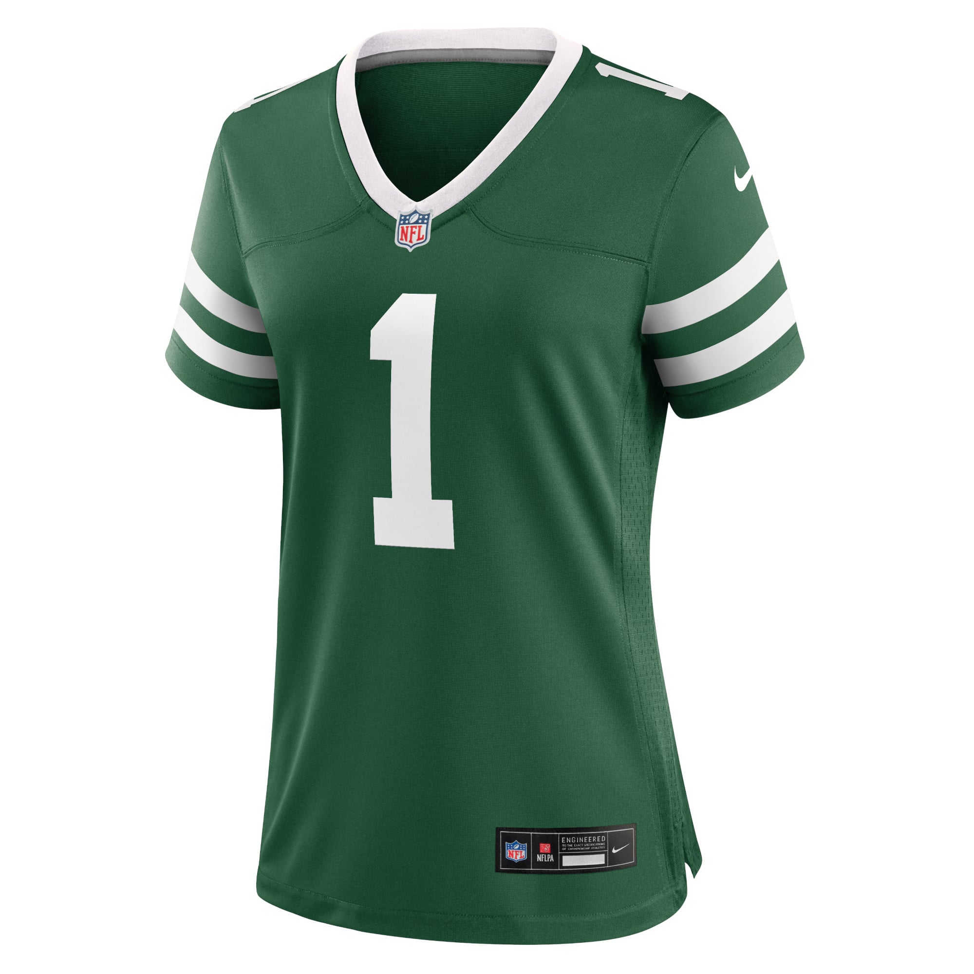 Ahmad Sauce Gardner New York Jets Women's Game Jersey - Legacy White - Green - Image 3