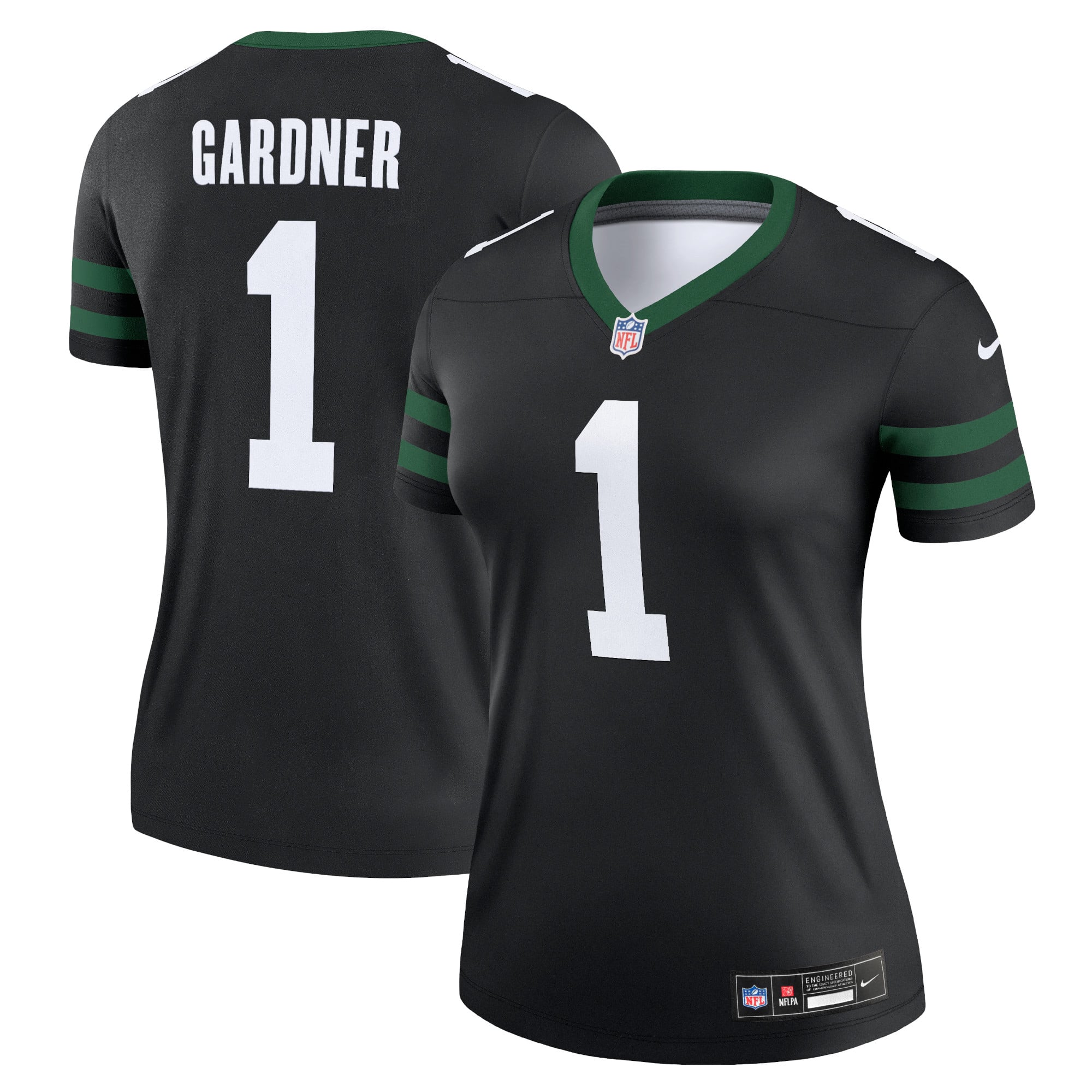 Ahmad Sauce Gardner New York Jets Women's Legend Player Performance Top - Legacy White - Black - Image 2
