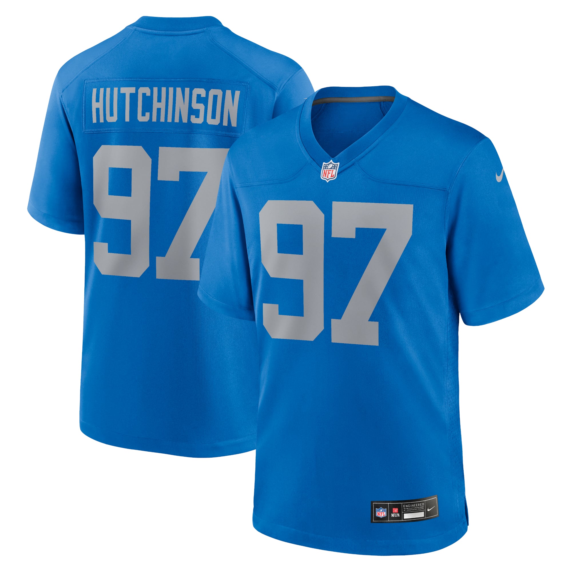 Aidan Hutchinson Detroit Lions Alternate Game Jersey - Blue - Image 2