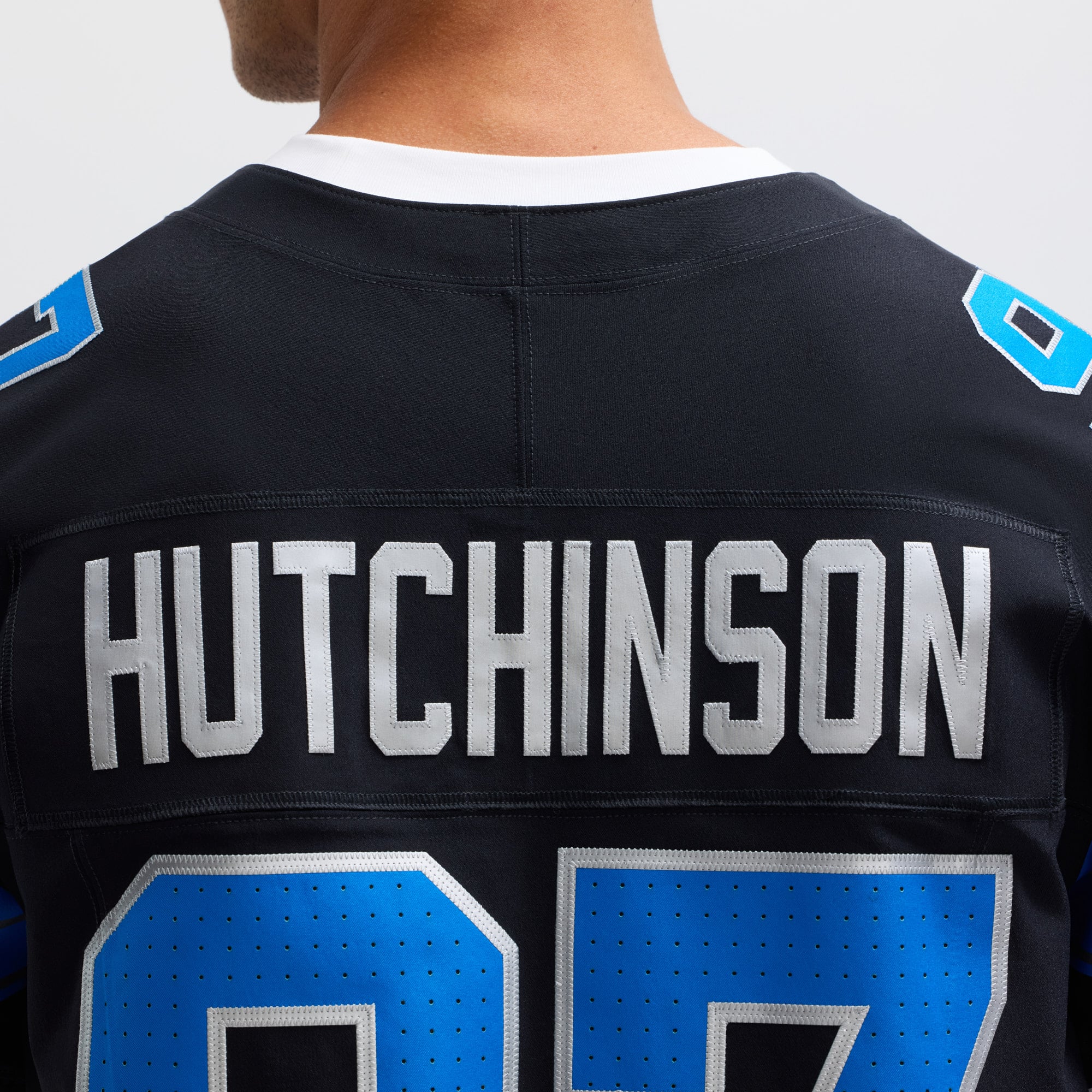Aidan Hutchinson Detroit Lions Alternate Vapor F.U.S.E. Elite Jersey - Black - Image 9