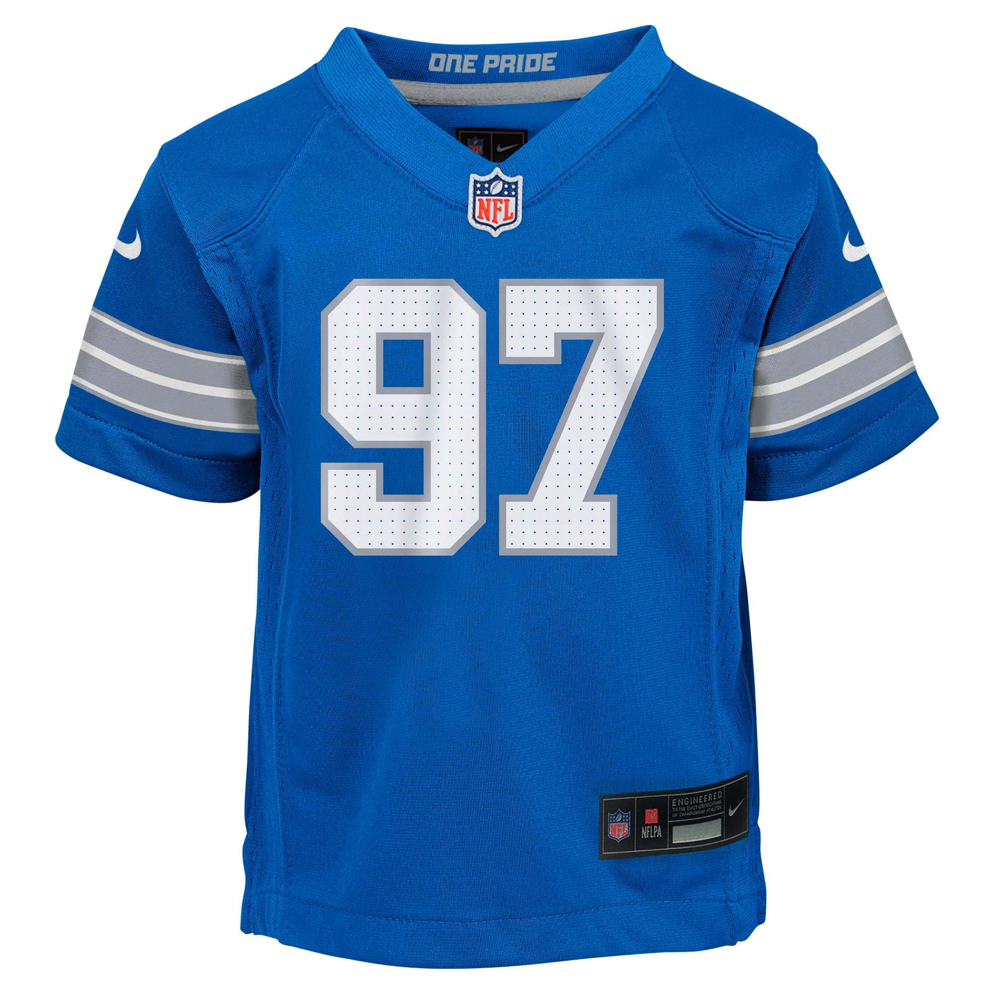 Aidan Hutchinson Detroit Lions Infant Team Player Game Jersey - Blue - Image 3