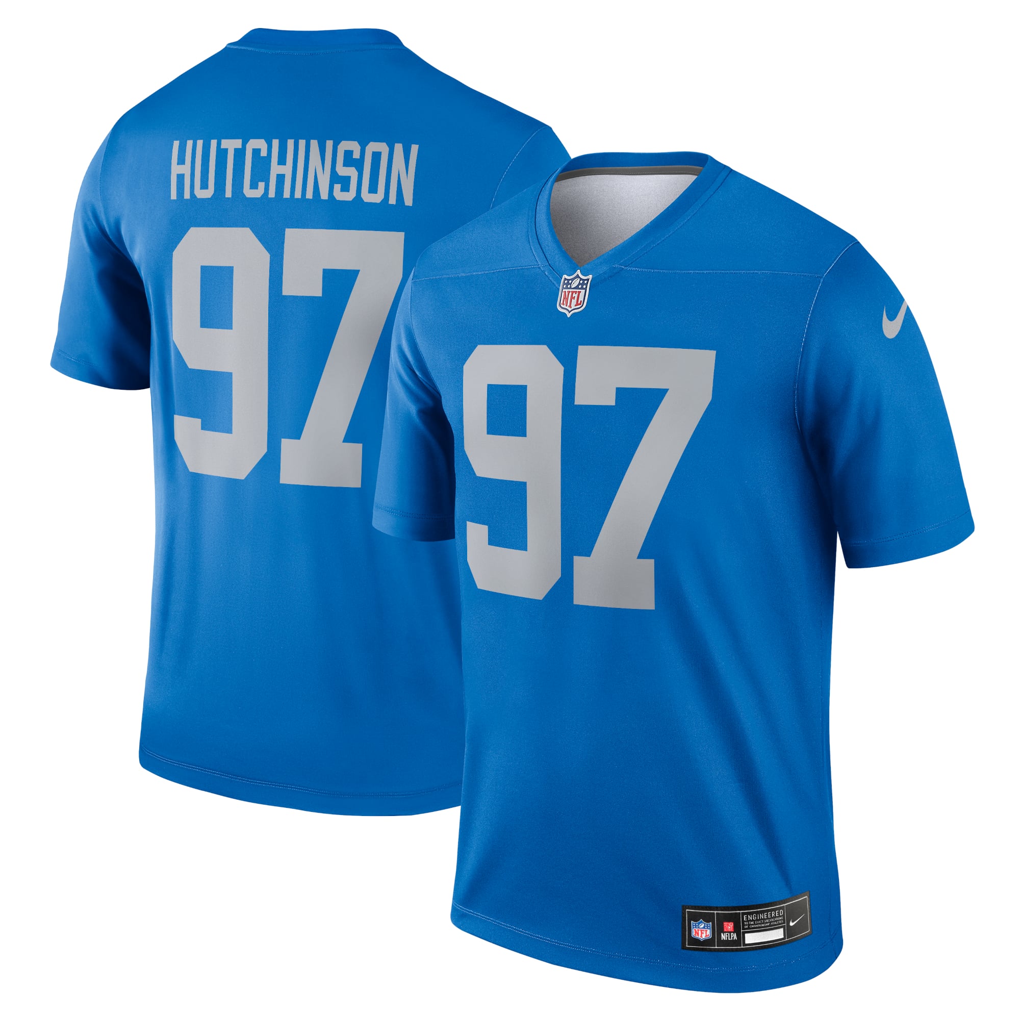 Aidan Hutchinson Detroit Lions Legend Player Performance Top - Blue - Image 2