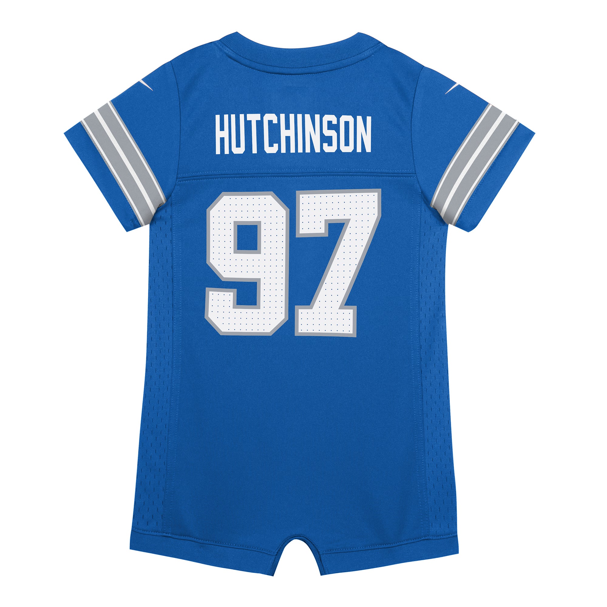 Aidan Hutchinson Detroit Lions Newborn & Infant Game Romper Jersey - Blue - Image 4