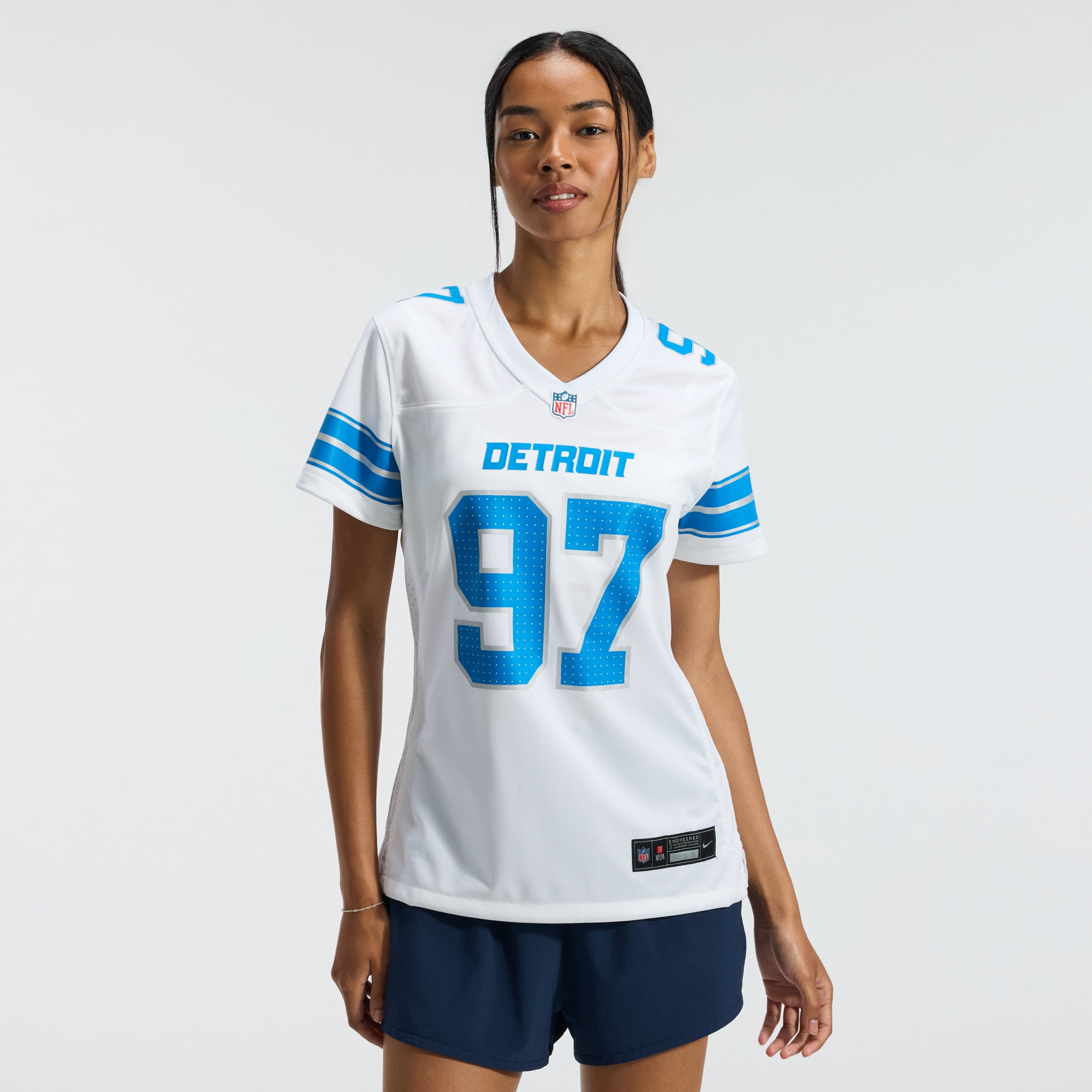 Aidan Hutchinson Detroit Lions Women's Game Jersey - White - Image 4