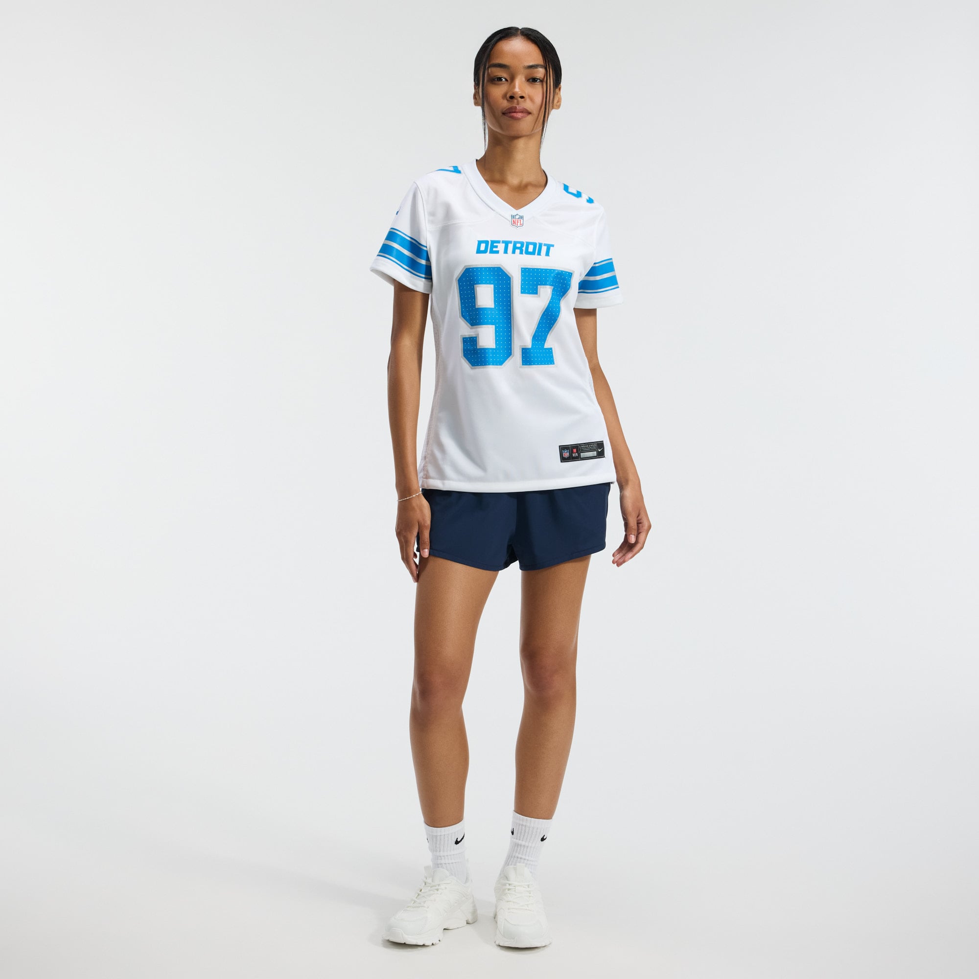 Aidan Hutchinson Detroit Lions Women's Game Jersey - White - Image 6