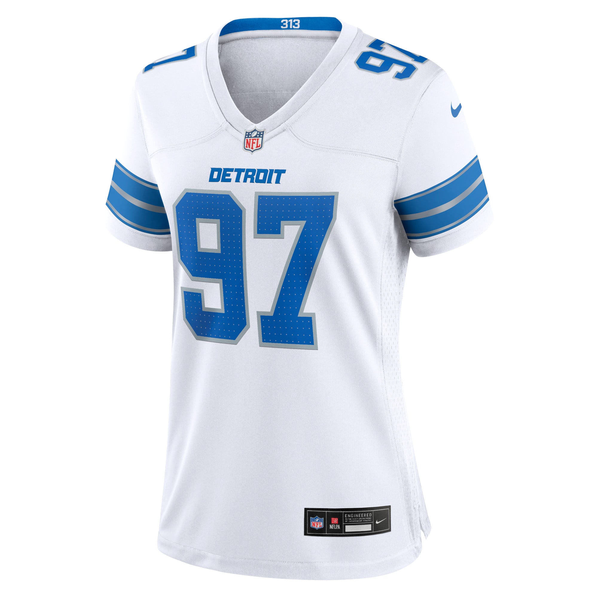 Aidan Hutchinson Detroit Lions Women's Game Jersey - White - Image 8