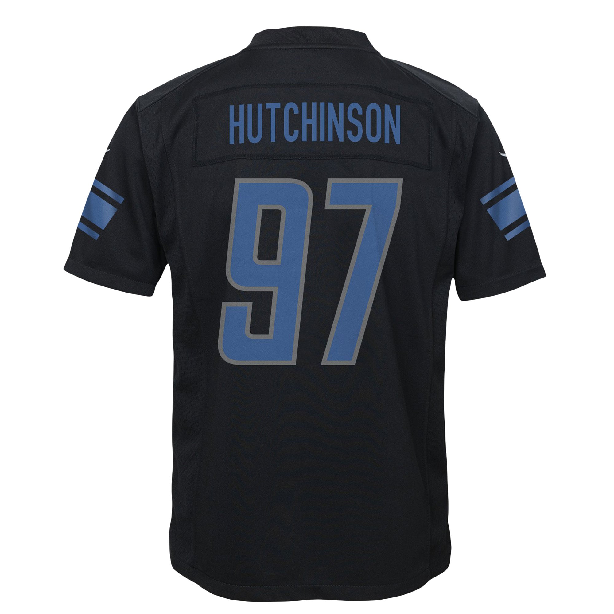 Aidan Hutchinson Detroit Lions Youth Game Jersey - Black - Image 4
