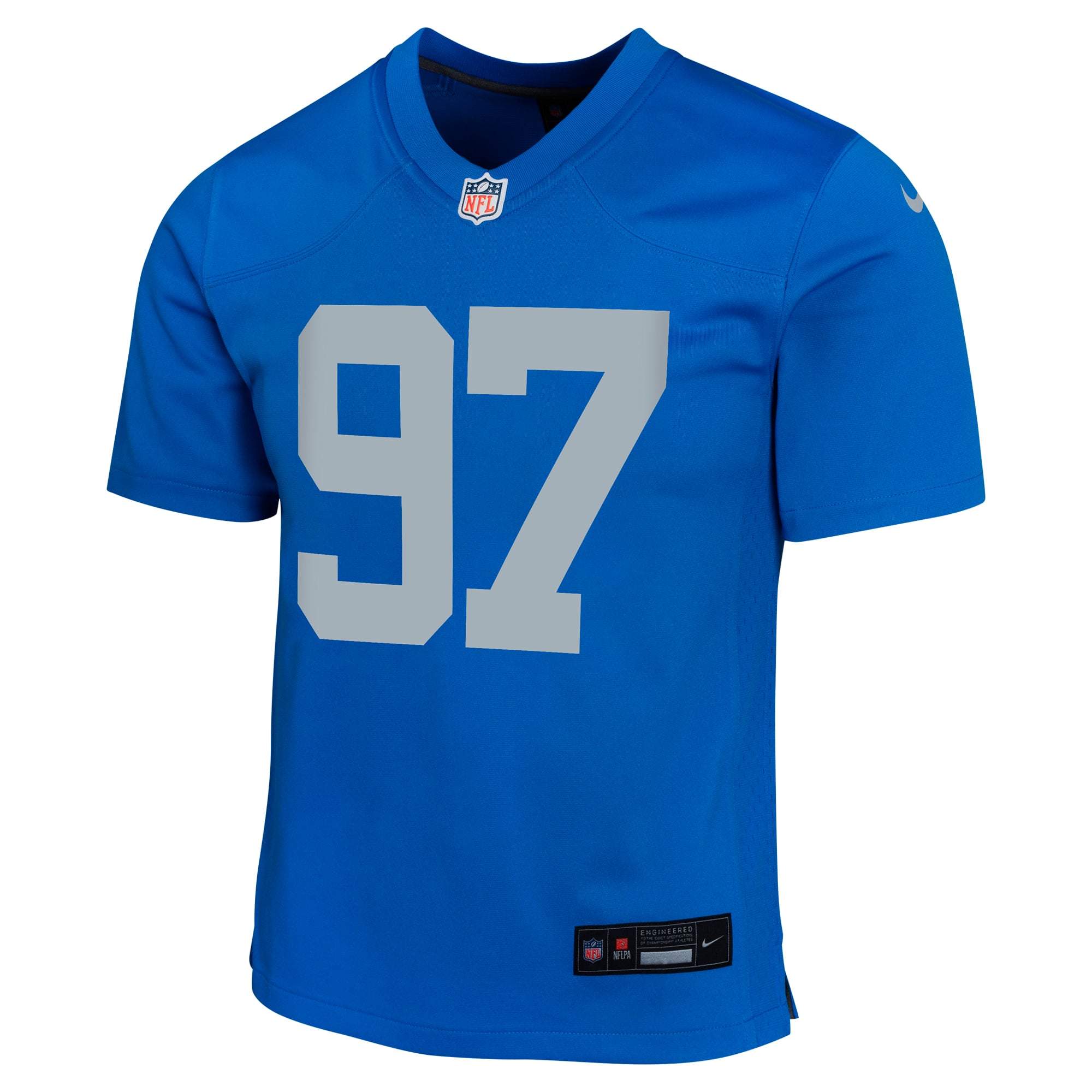 Aidan Hutchinson Detroit Lions Youth Game Jersey - Blue - Image 3