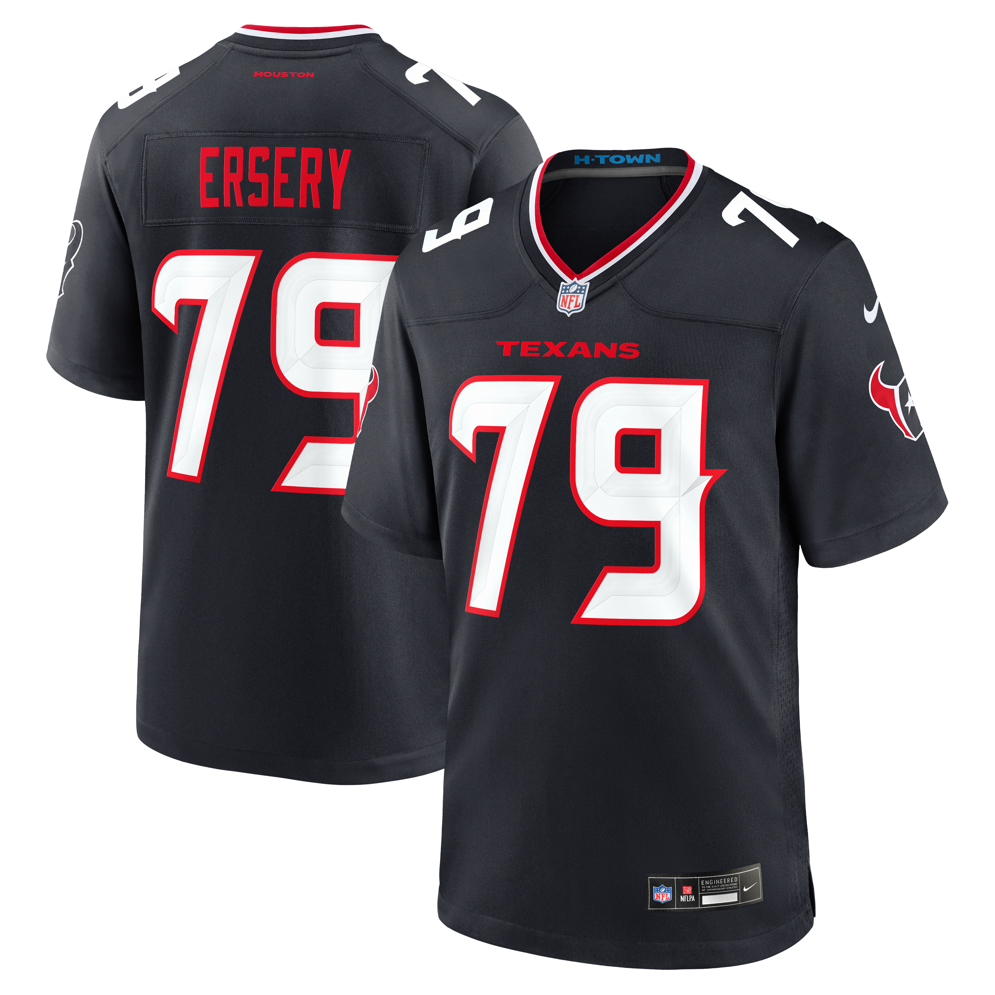 Aireontae Ersery Houston Texans Team Game Jersey - Navy - Image 2