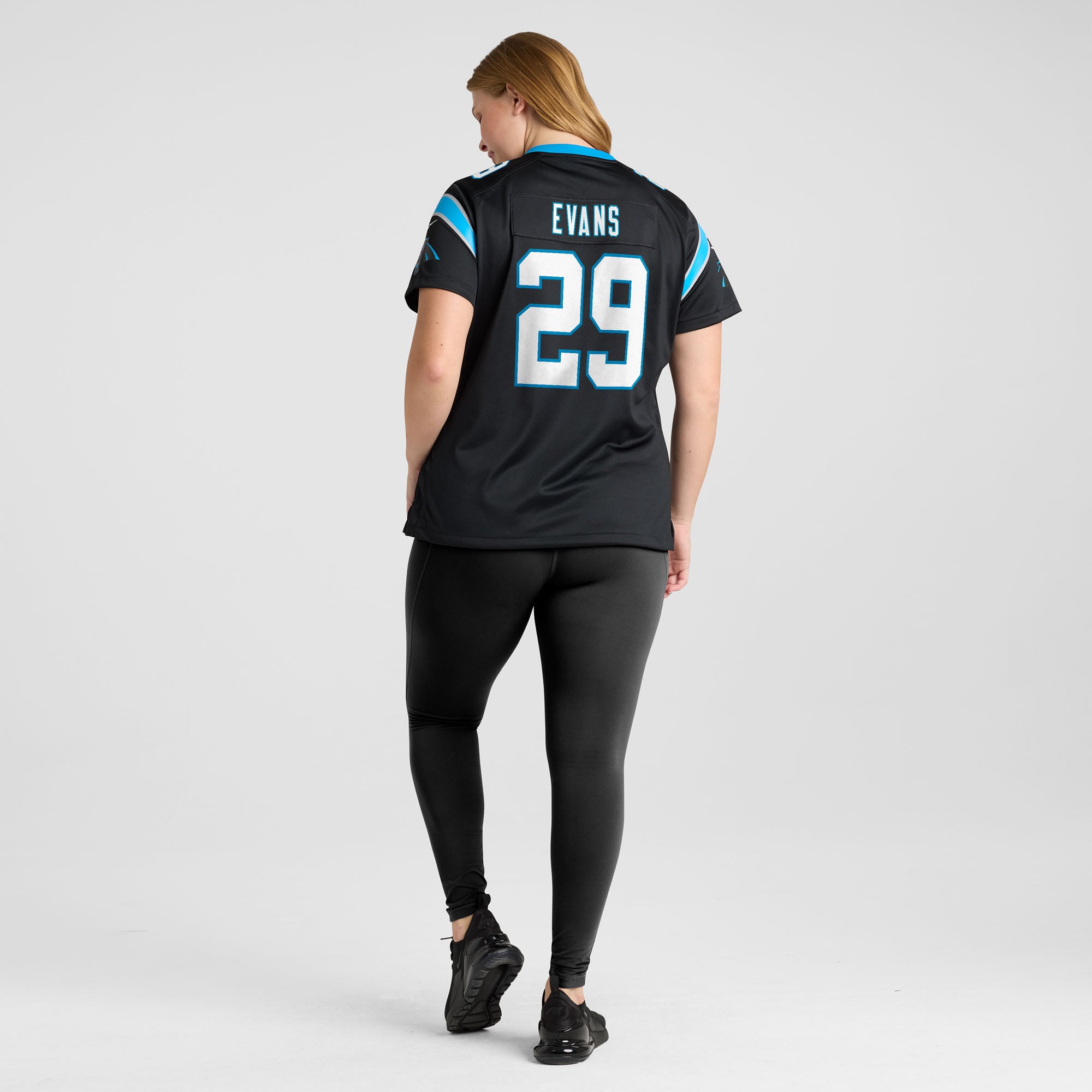 Akayleb Evans Carolina Panthers Women's Team Game Jersey - Black - Image 8