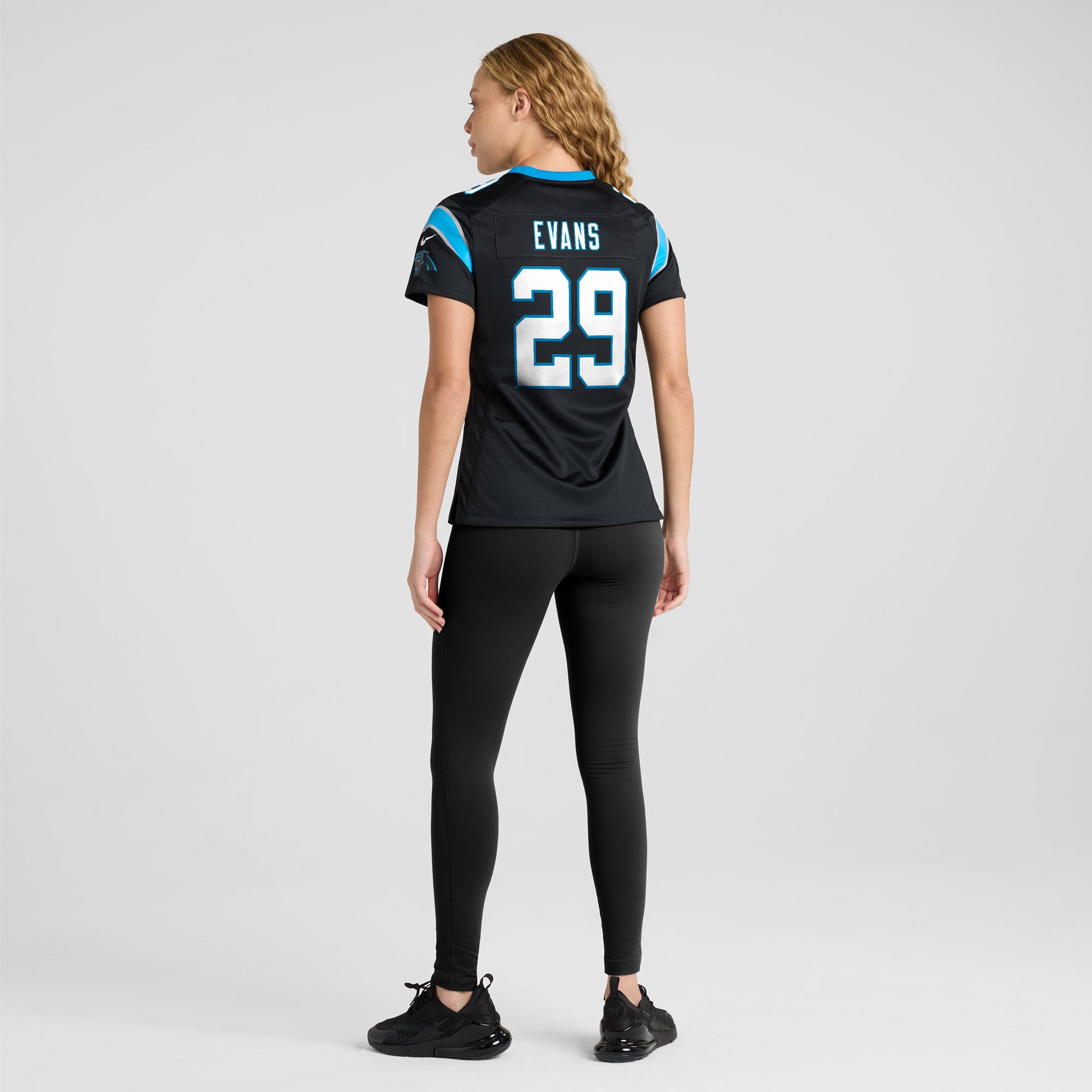 Akayleb Evans Carolina Panthers Women's Team Game Jersey - Black - Image 6
