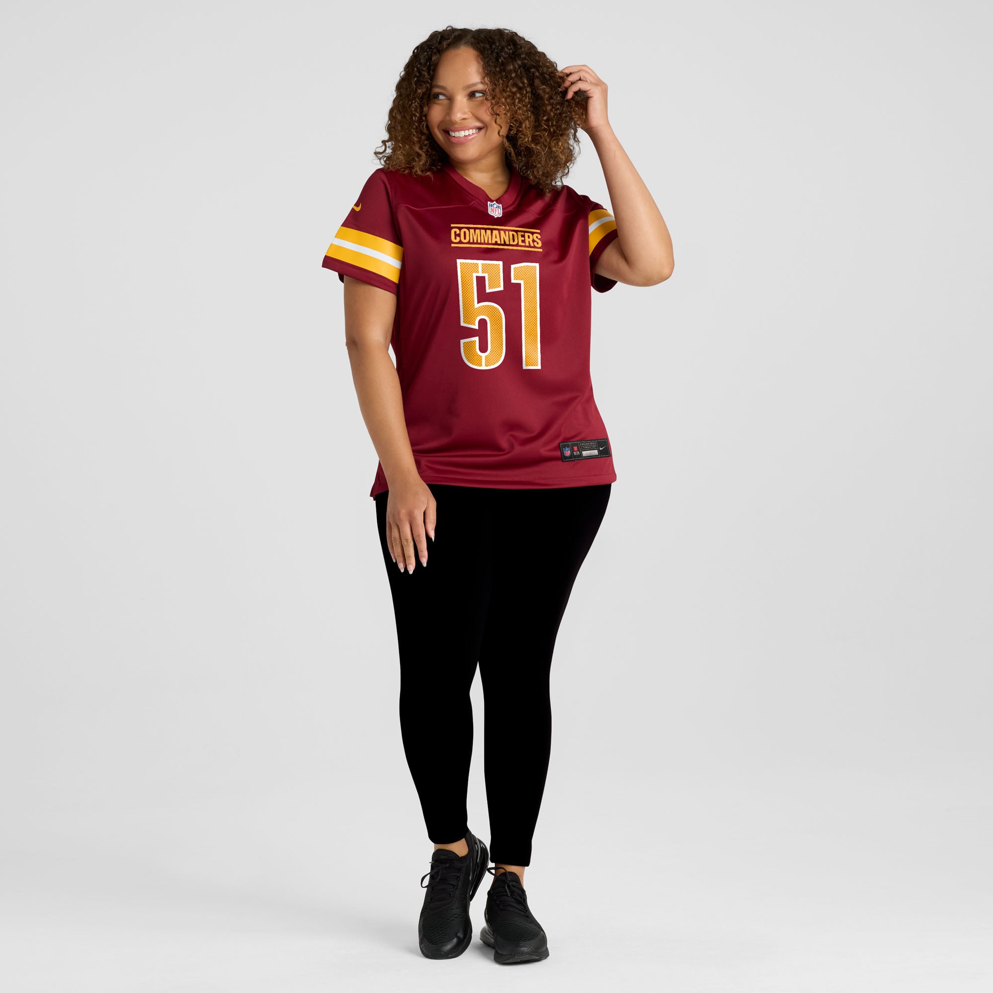 Ale Kaho Washington Commanders Women's Team Game Jersey - Burgundy - Image 7