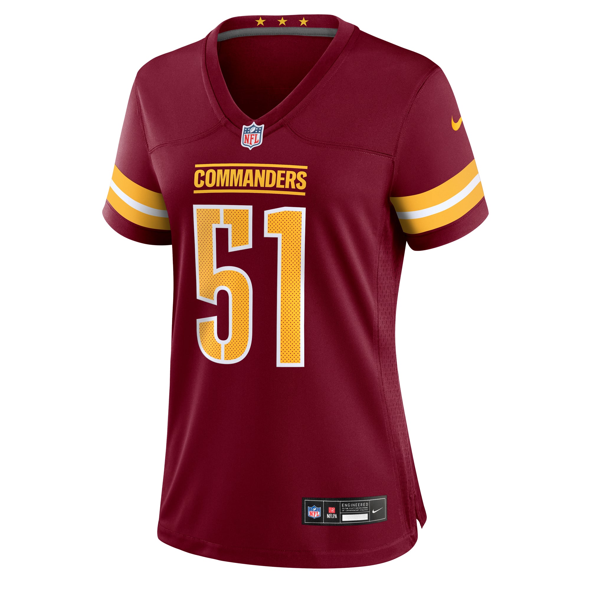 Ale Kaho Washington Commanders Women's Team Game Jersey - Burgundy - Image 3