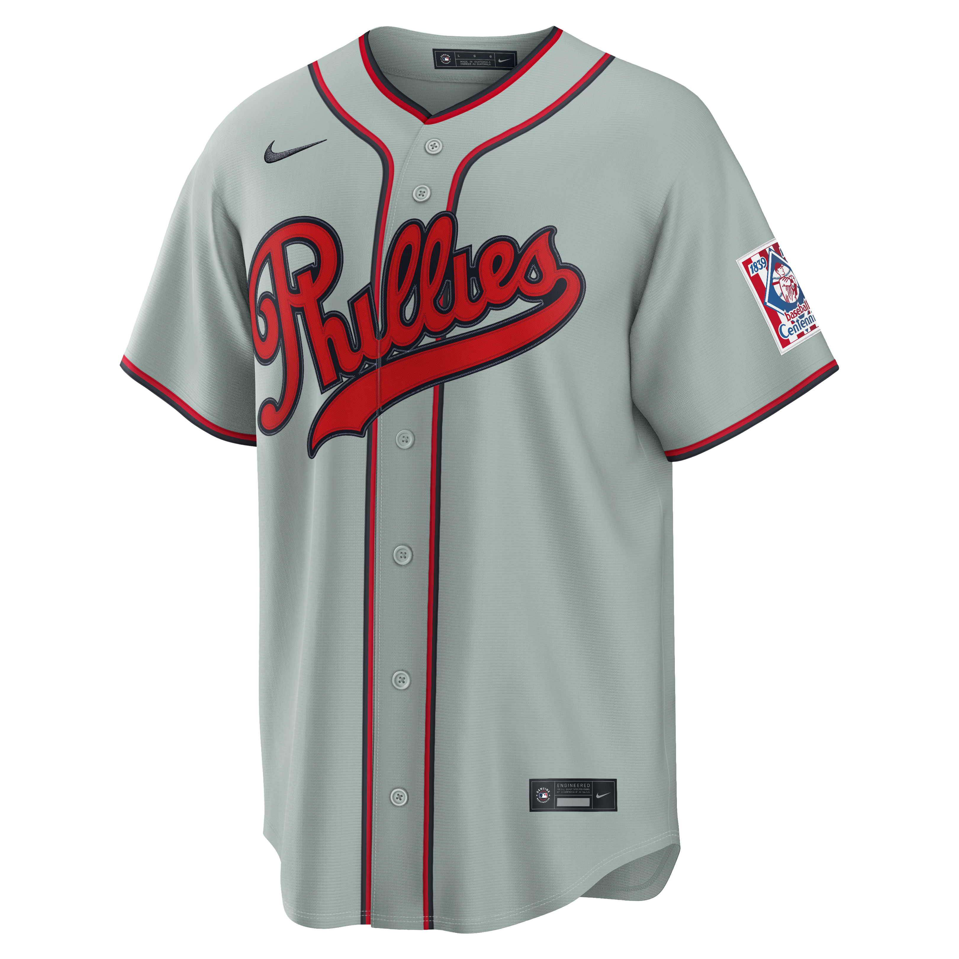 Alec Bohm Philadelphia Phillies 2026 Field of Dreams Stadium Jersey - Gray - Image 3