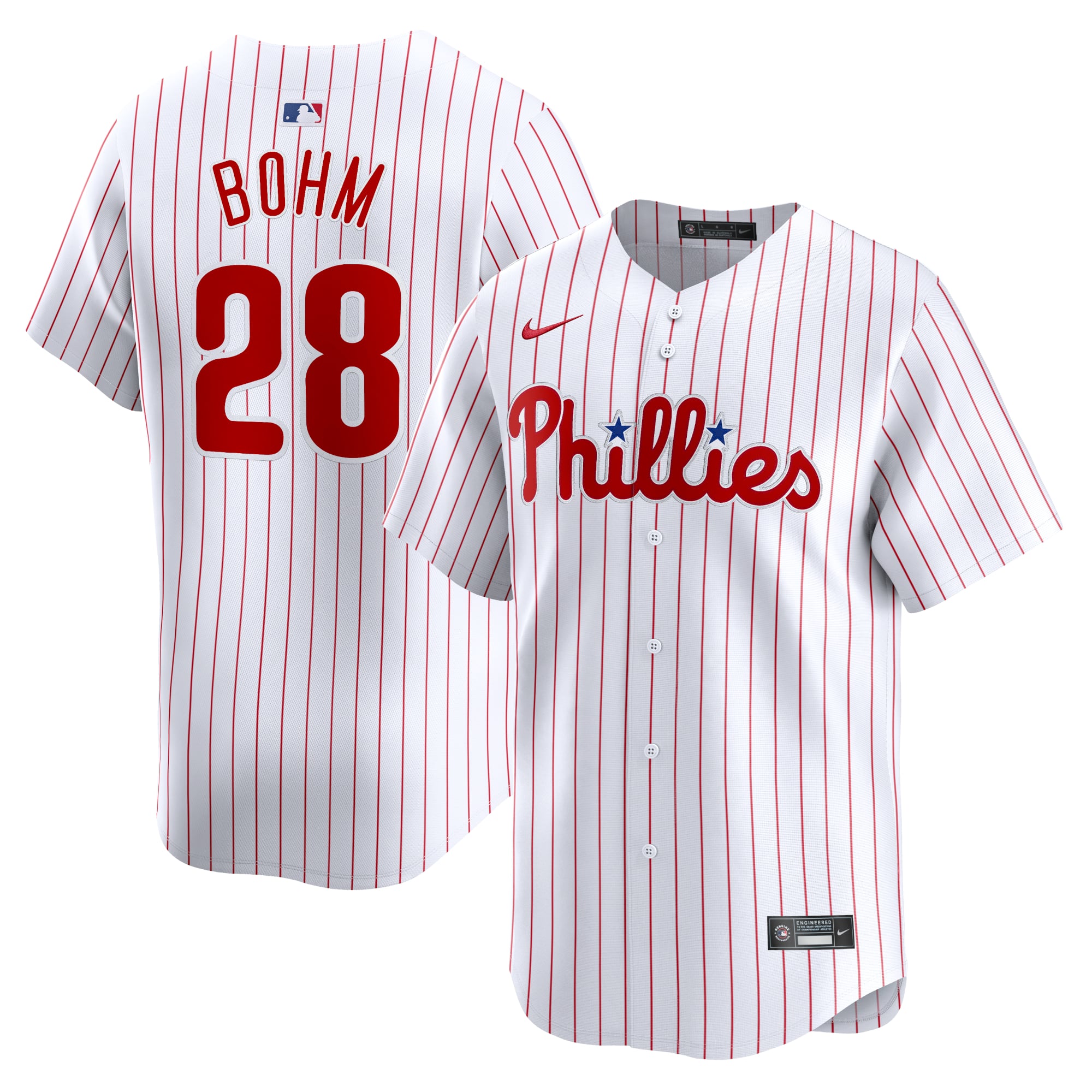 Alec Bohm Philadelphia Phillies Home Limited Player Jersey - White - Image 2