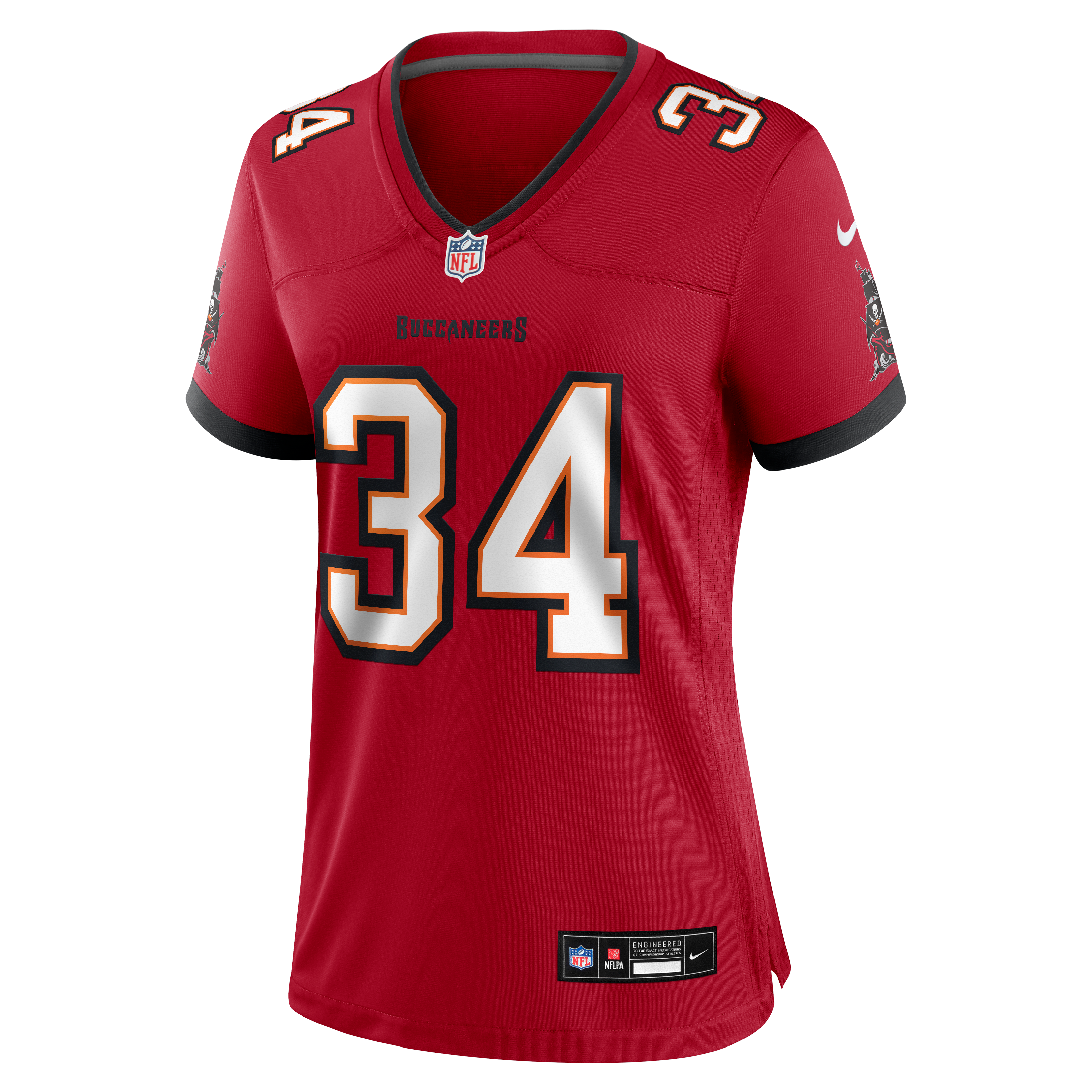 Alex Anzalone Tampa Bay Buccaneers Women's Team Game Jersey - Red - Image 7