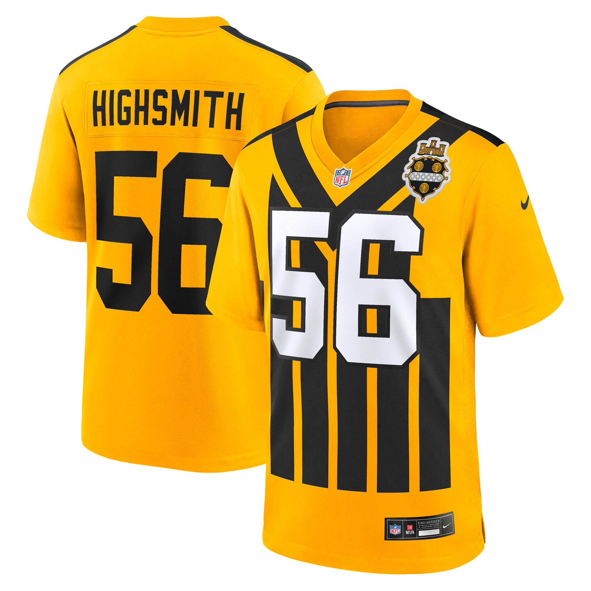 Alex Highsmith Pittsburgh Steelers Game Jersey - Black - Gold - Image 2